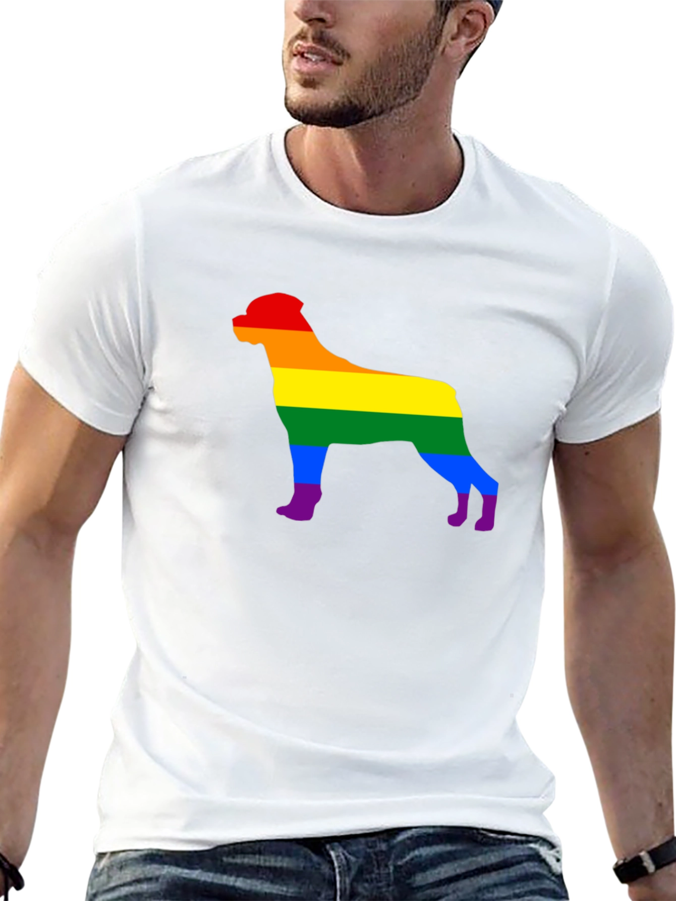Rottweiler Pride Rainbow T-Shirt - 13