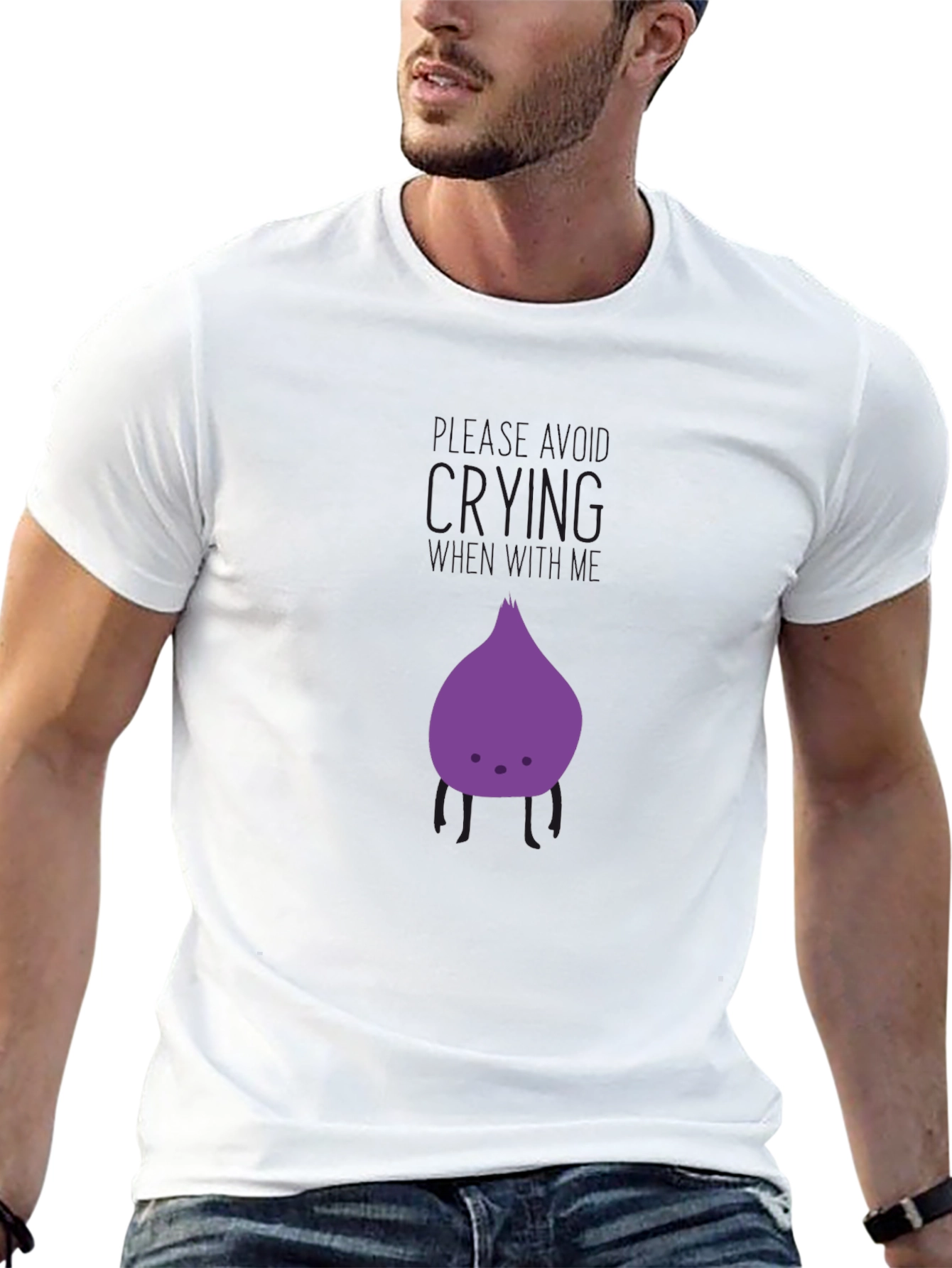 Black Cute Purple Vegetable Graphic Tee view 13
