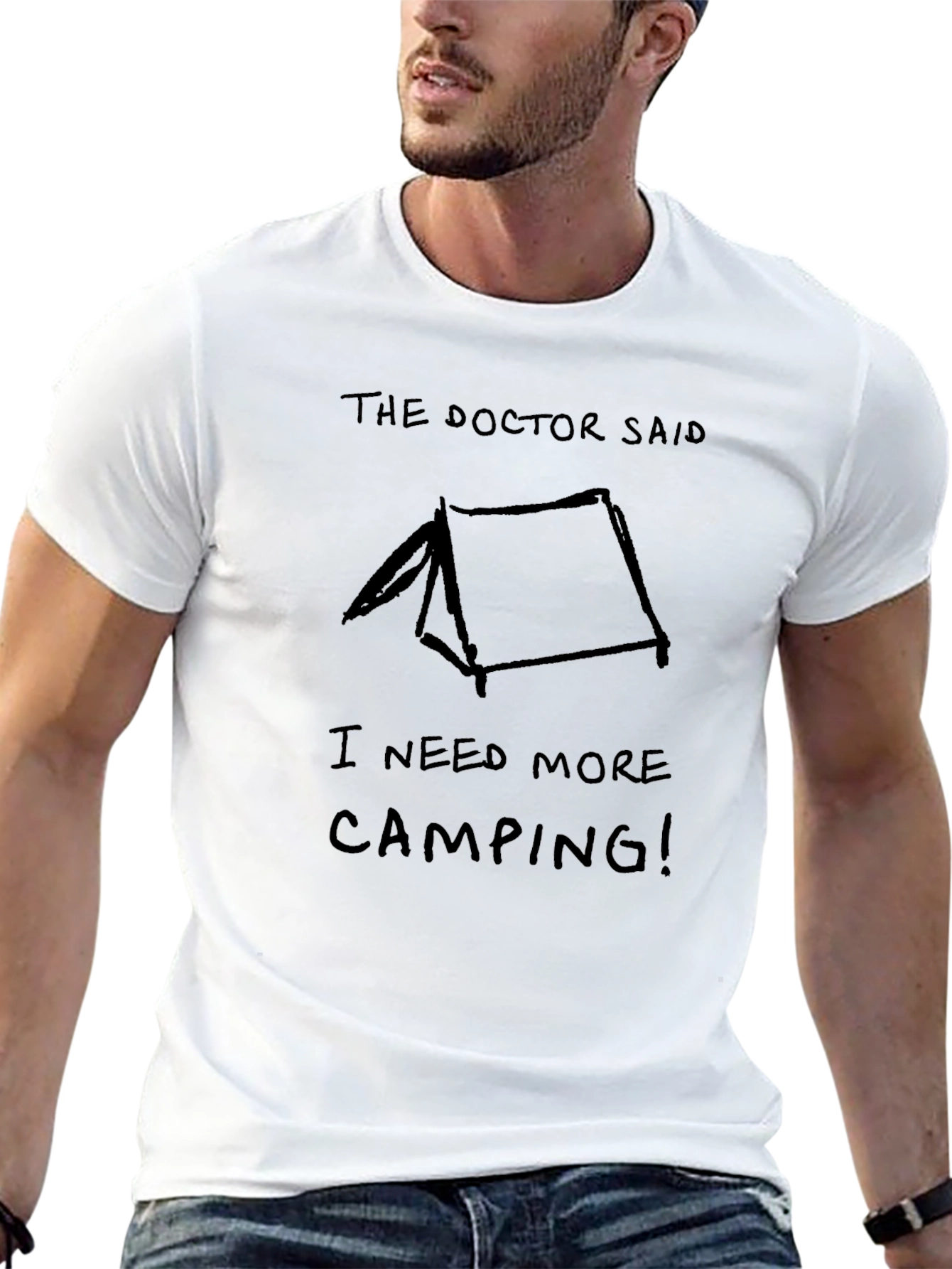 Black Camping Adventure T-Shirt - More Camping! view 13