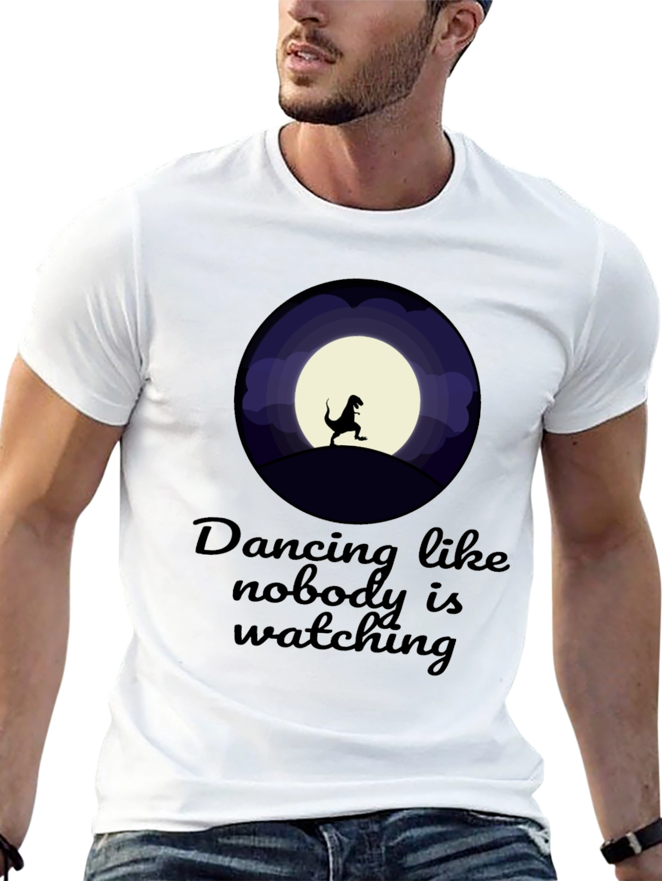 Black Dancing Dinosaur T-Shirt view 13