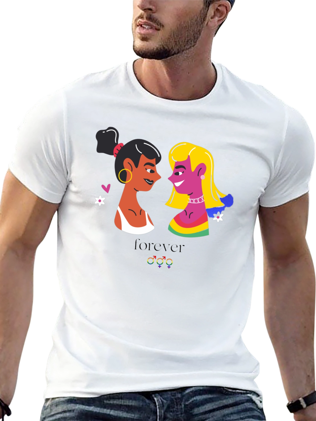Black Lesbian Pride T-Shirt - Forever Design view 13