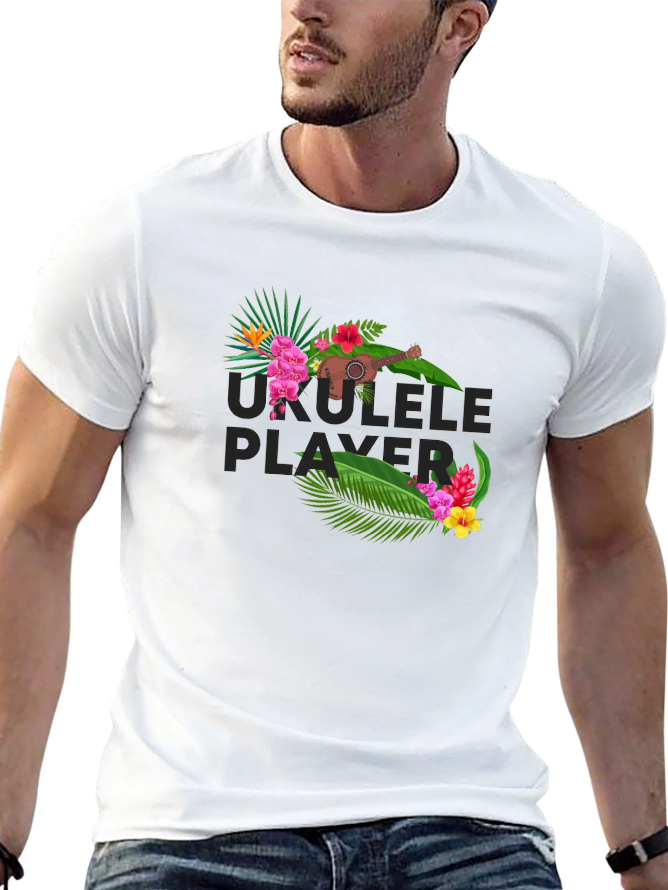 Ukulele Player Graphic Tee - 13