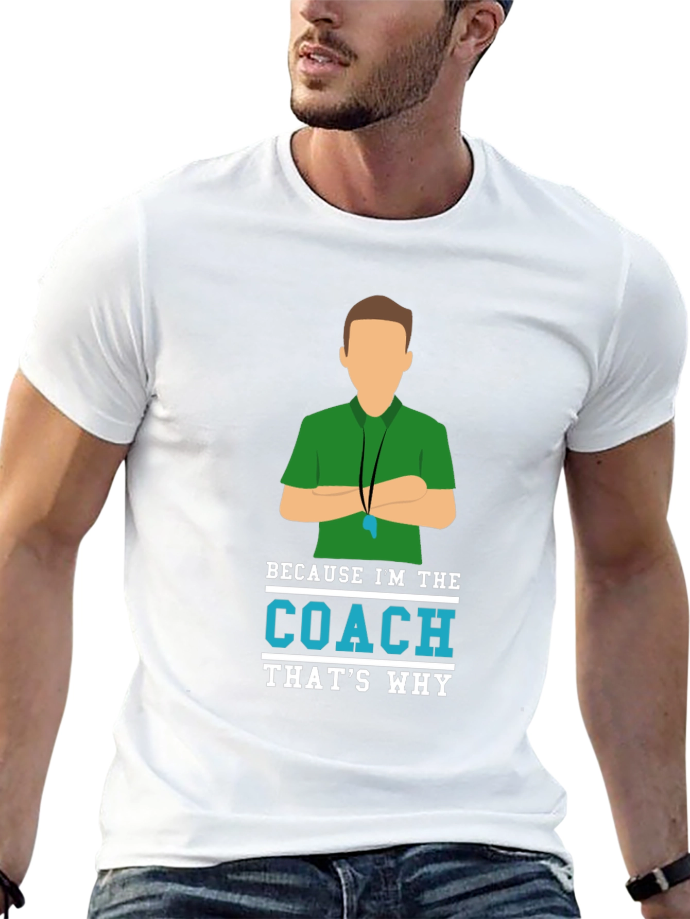 Black Because I'm The Coach T-Shirt view 13