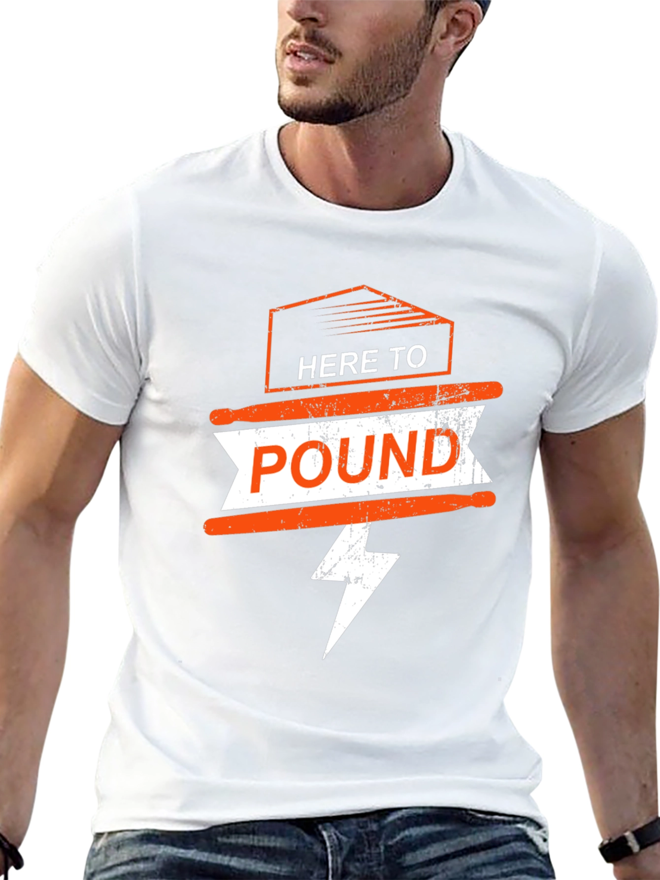 Black Here to Pound T-Shirt - Black view 13