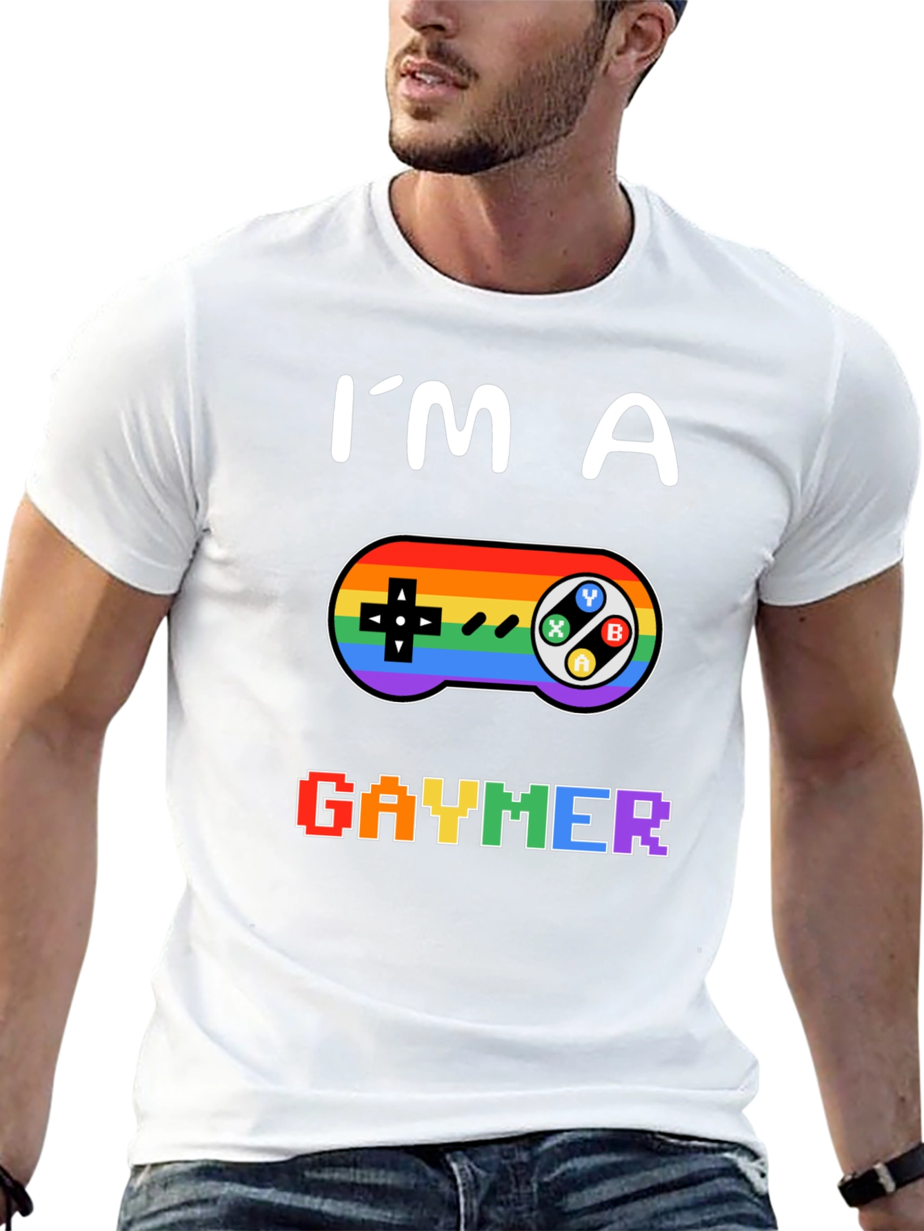 Black Gaymer T-Shirt - Pride LGBT Gamer Tee view 13