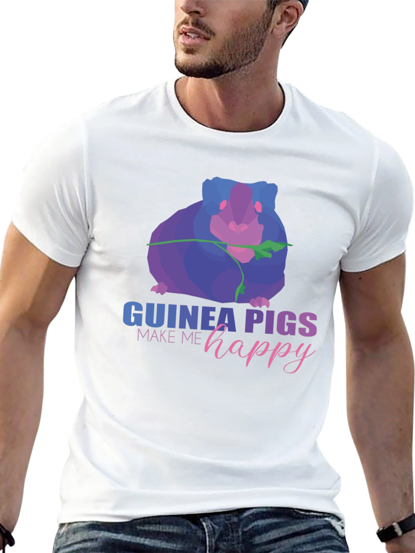 Black Guinea Pig Graphic Tee - Make Me Happy view 13