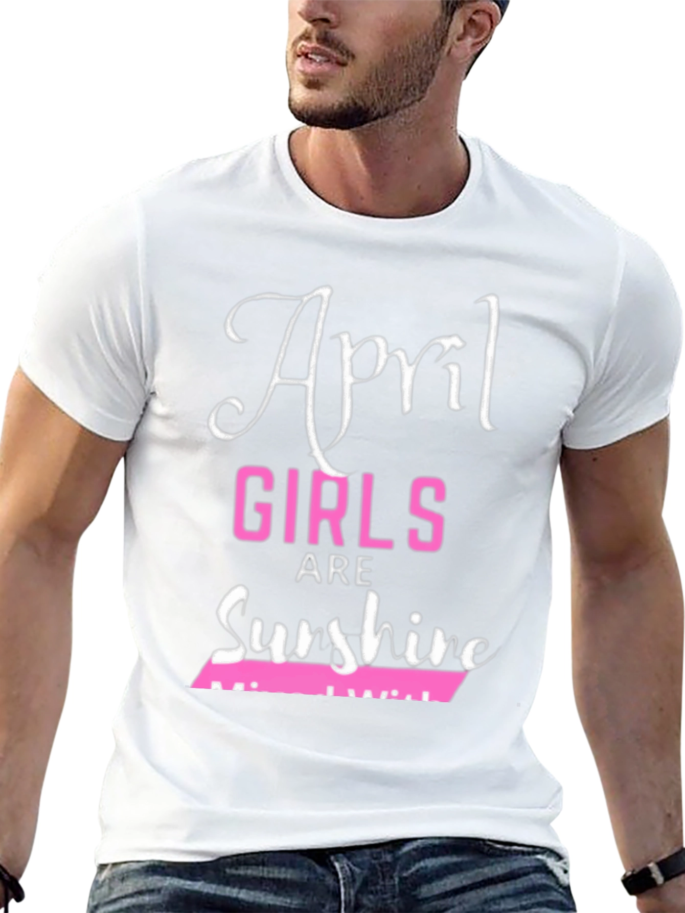 Black April Girls Are Sunshine T-Shirt view 13