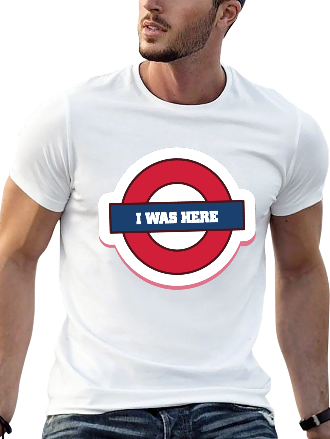 Black I Was Here Graphic Tee - Trendy Design view 13