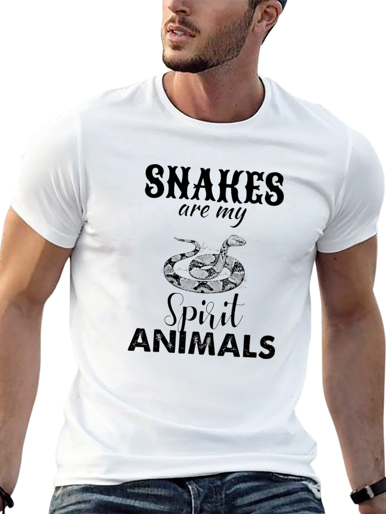 Black Snakes are my Spirit Animals T-Shirt view 13