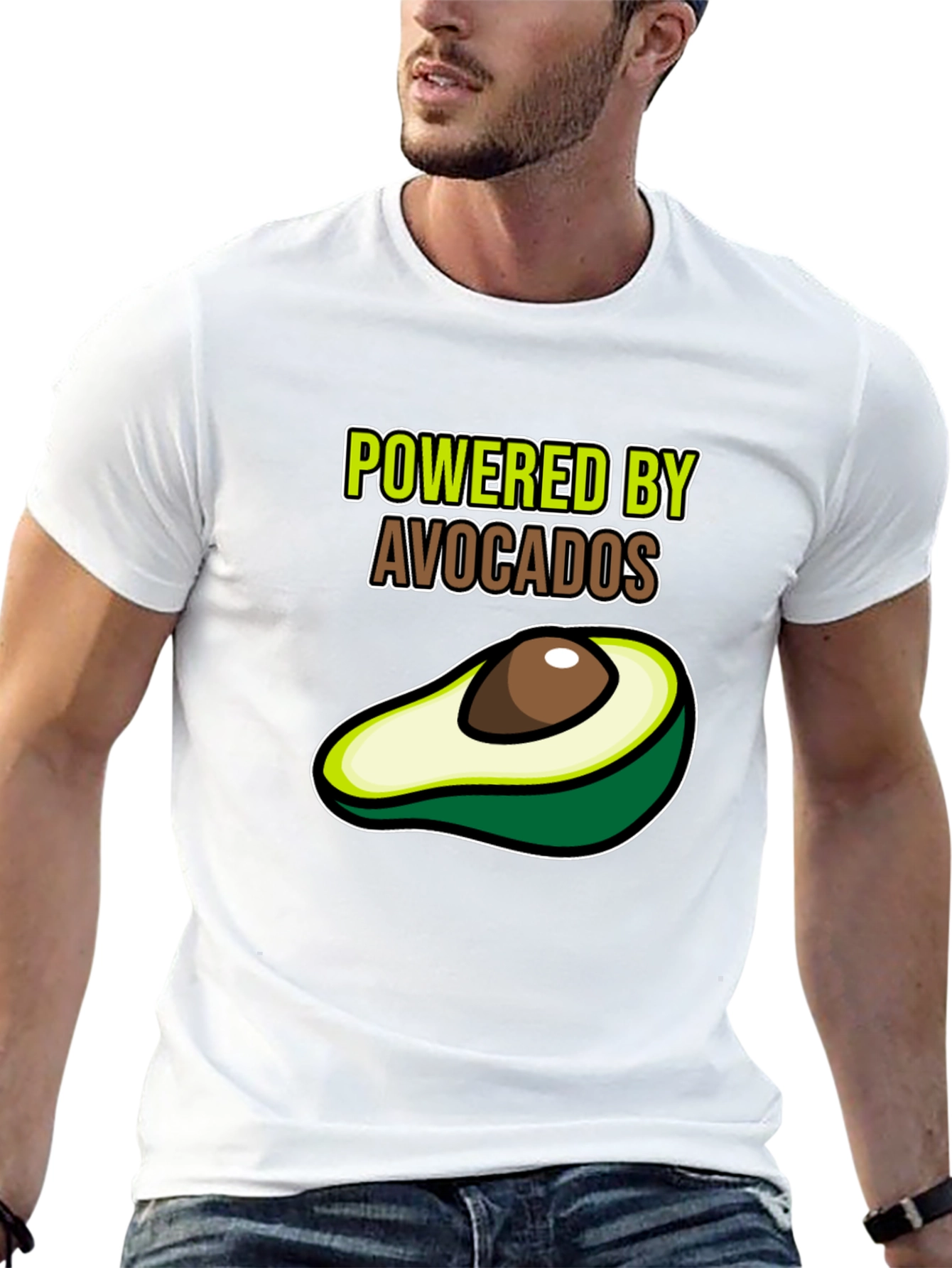 Black Powered by Avocados Graphic Tee view 13