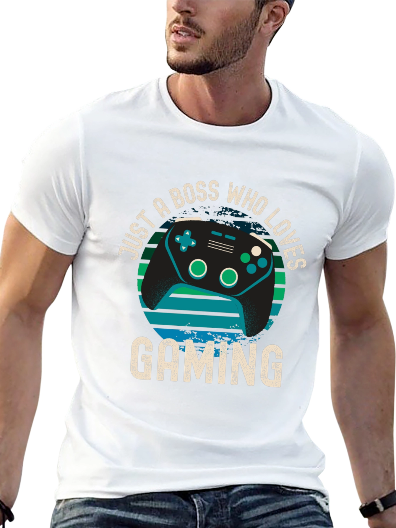 Black Boss Who Loves Gaming T-Shirt - Gamer Gift view 13