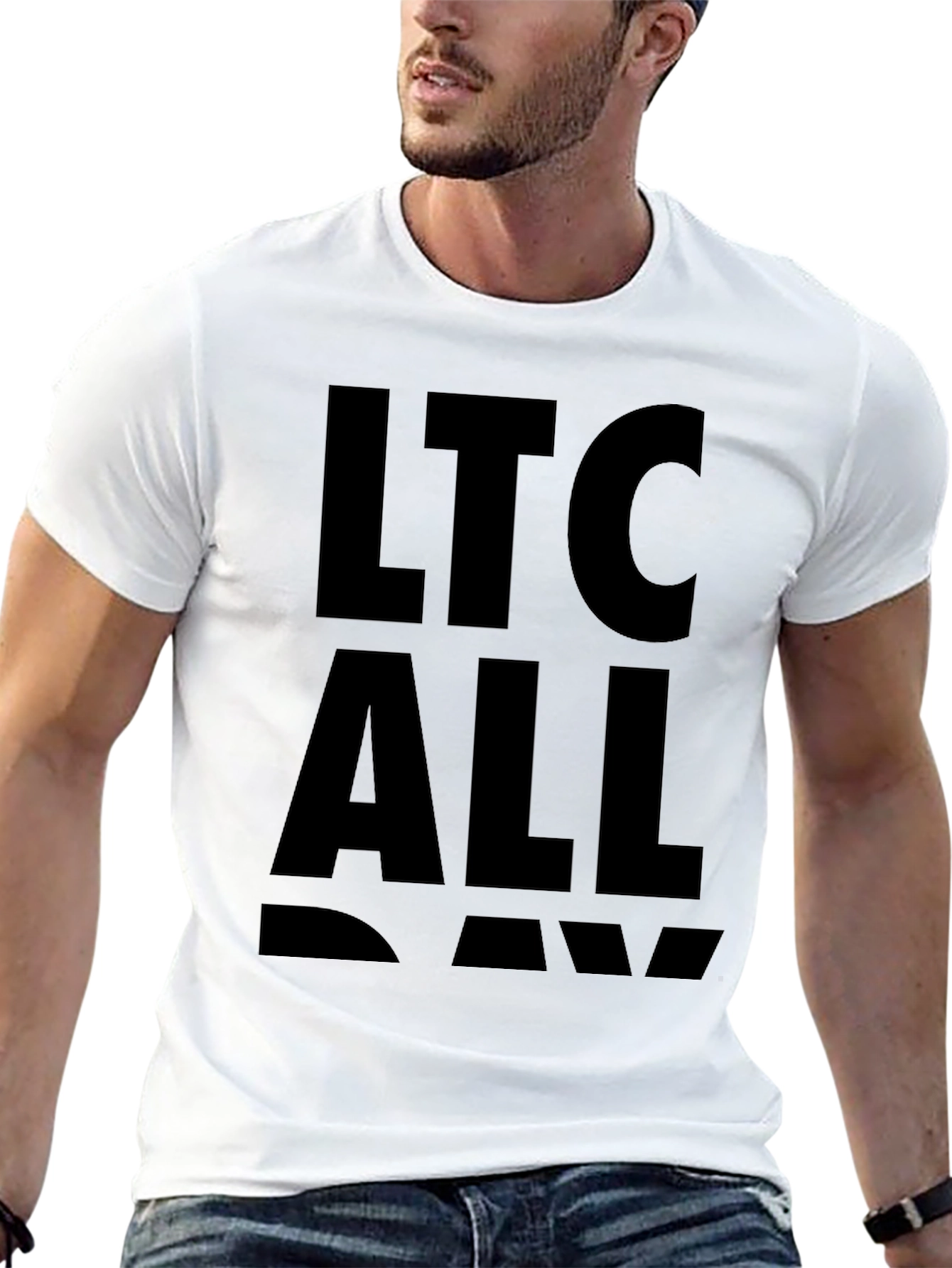 Black LTC ALL DAY Black Graphic Tee view 13
