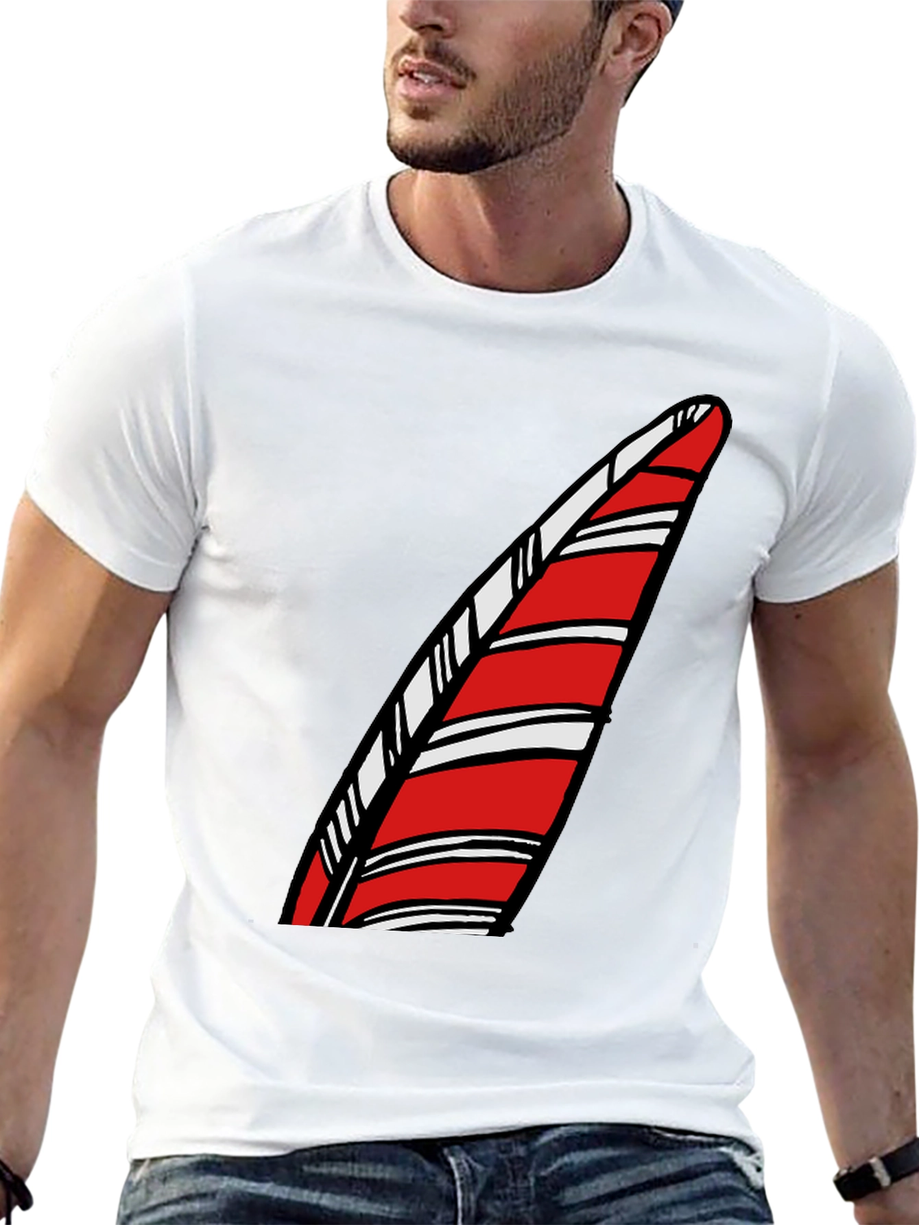 Black Candy Cane Striped T-Shirt - Festive Holiday Style view 13