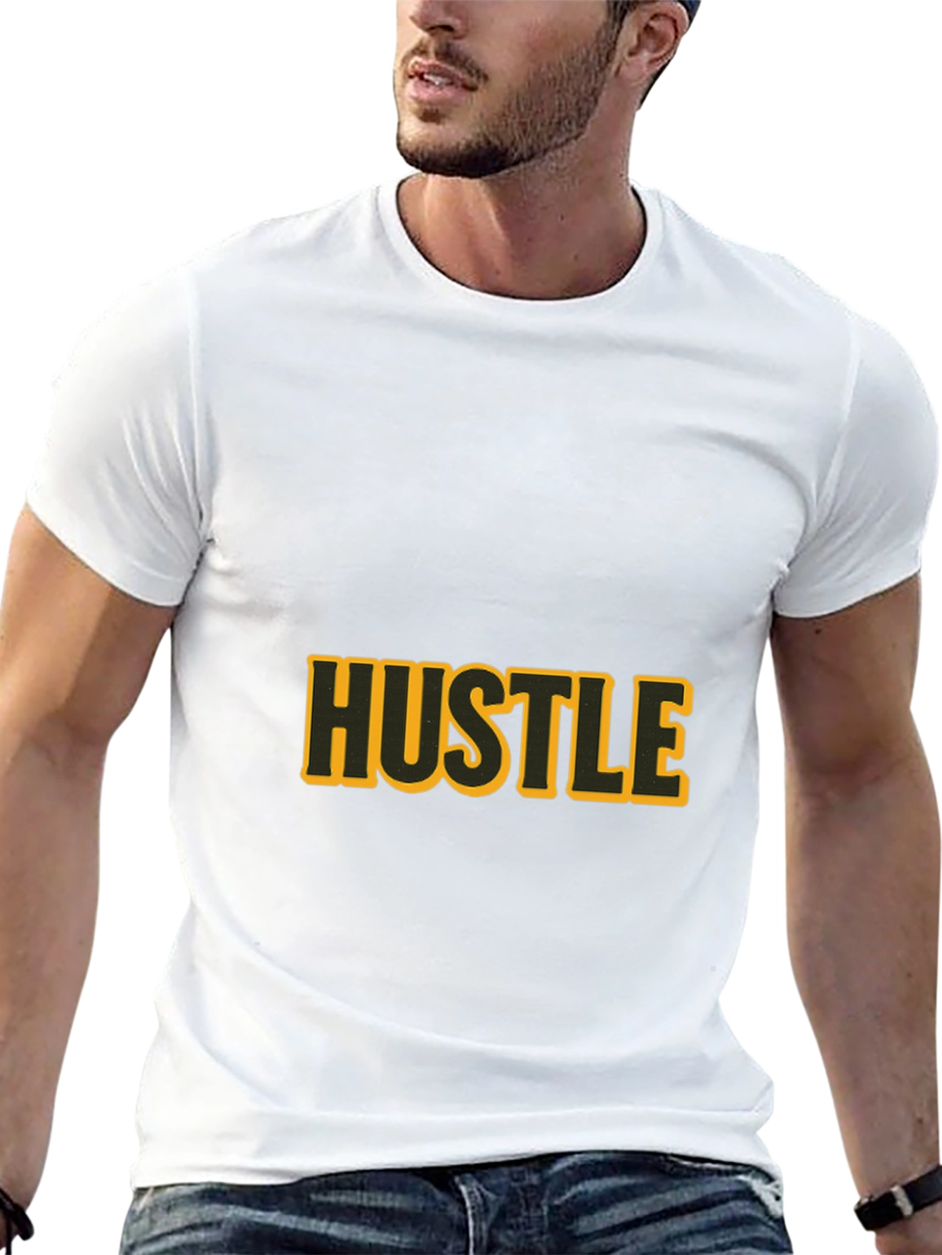 Black Black Hustle Graphic T-Shirt view 13