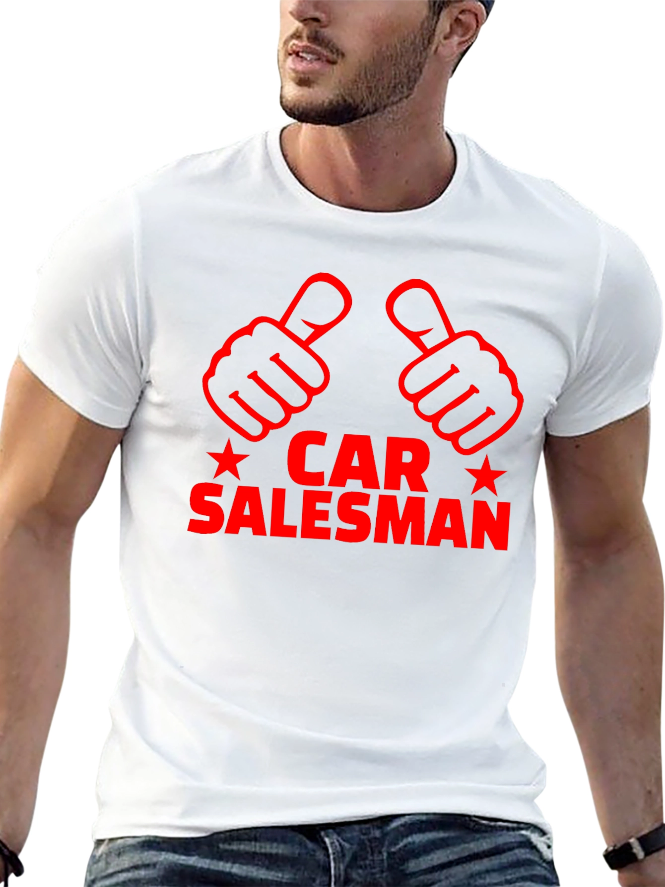 Black Car Salesman Novelty T-Shirt view 13