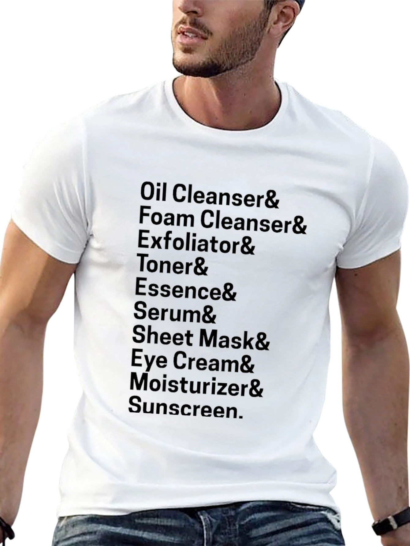 Black Skincare Routine Steps T-Shirt view 13