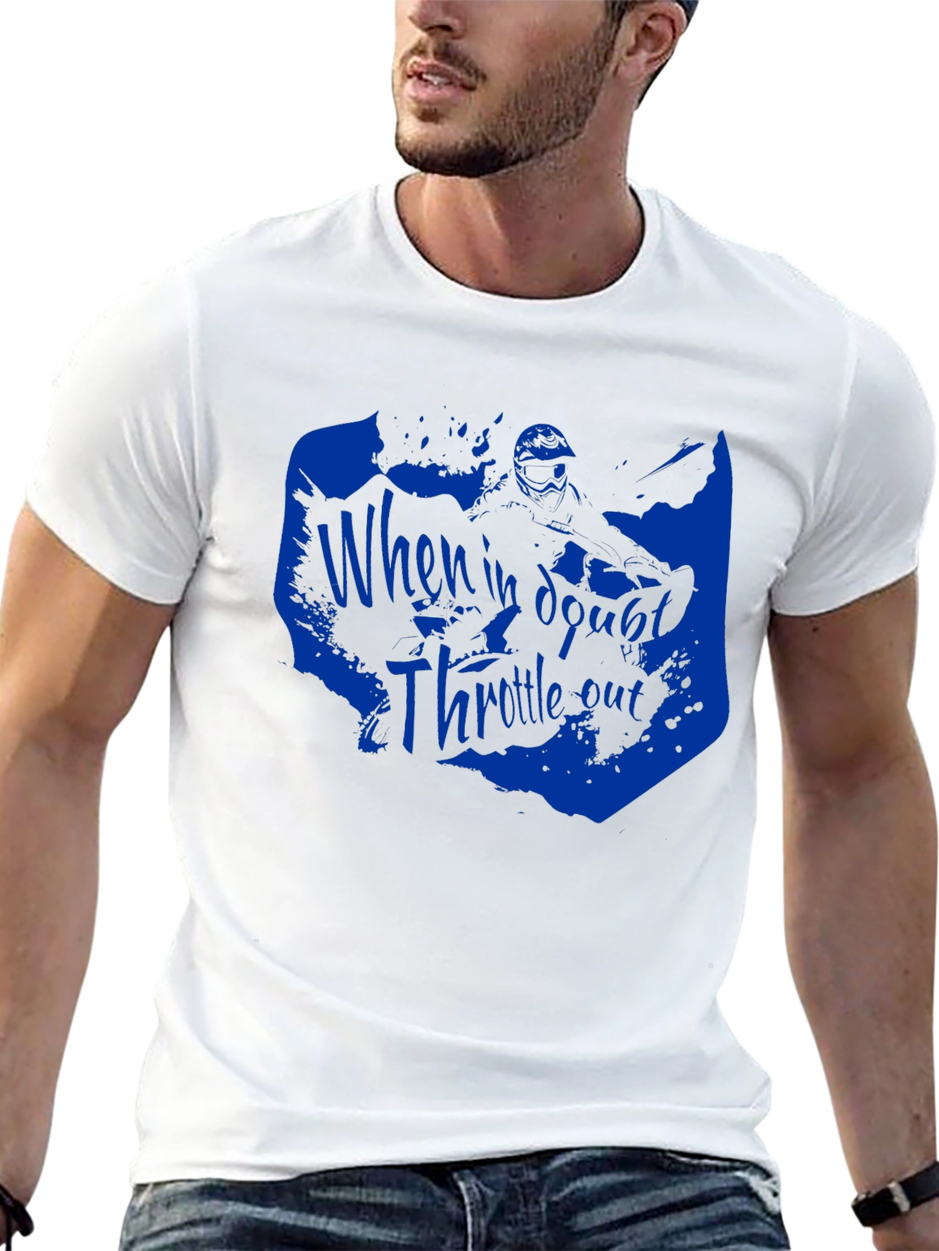 Black Throttle Out T-Shirt - Ride in Style view 13