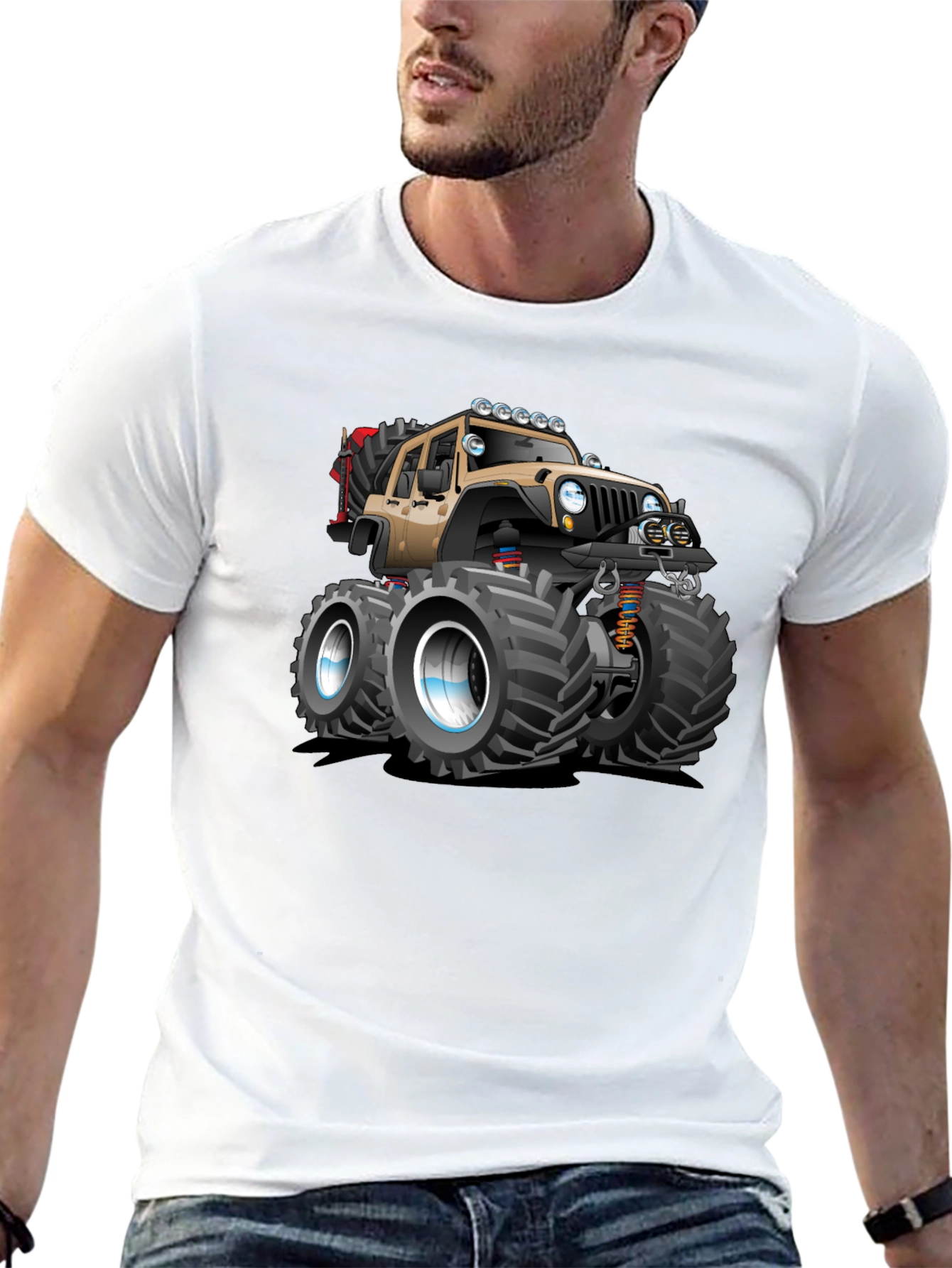 Black Monster Truck Graphic Tee - Off-Road Style view 13