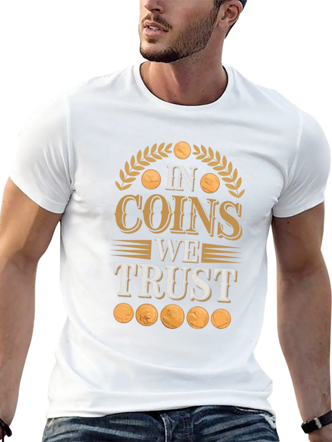 Black In Coins We Trust Novelty T-Shirt view 13
