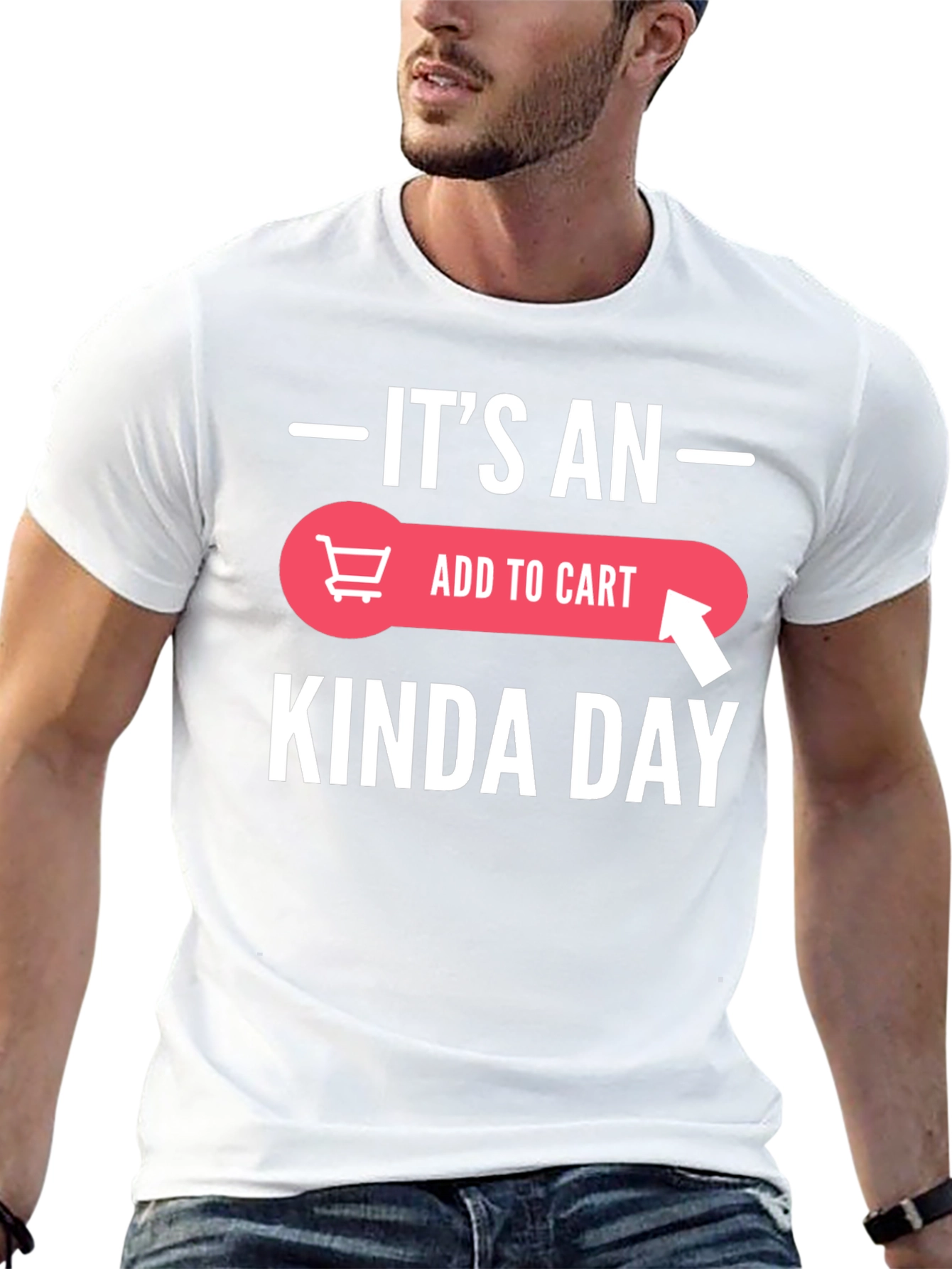 Black It's An Add To Cart Kinda Day T-Shirt view 13