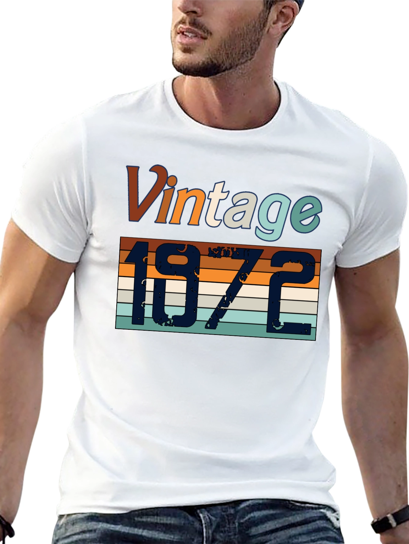 Black Vintage 1972 T-Shirt - Retro Birthday Gift view 13