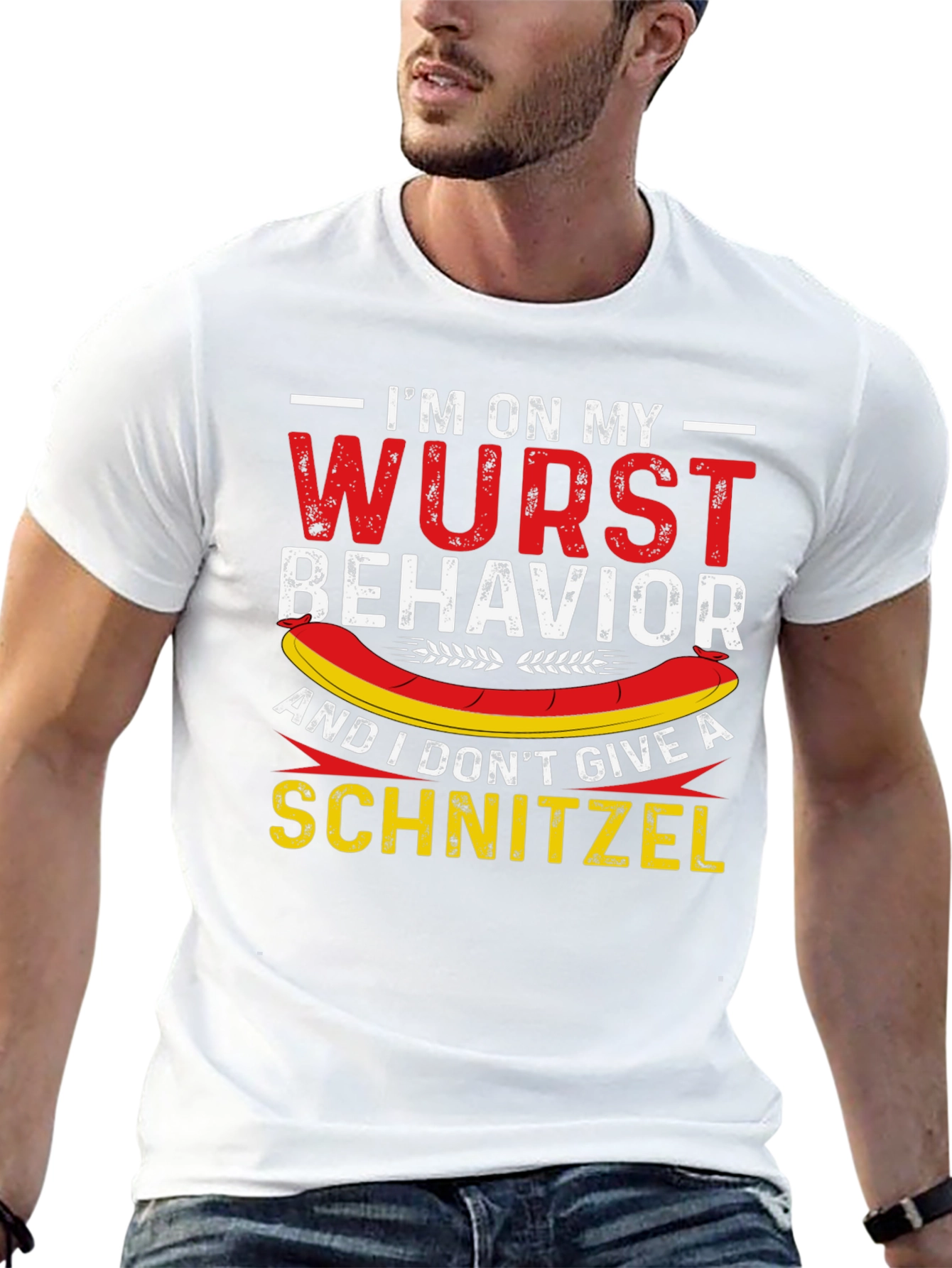 Black Wurst Behavior Funny German T-Shirt view 13