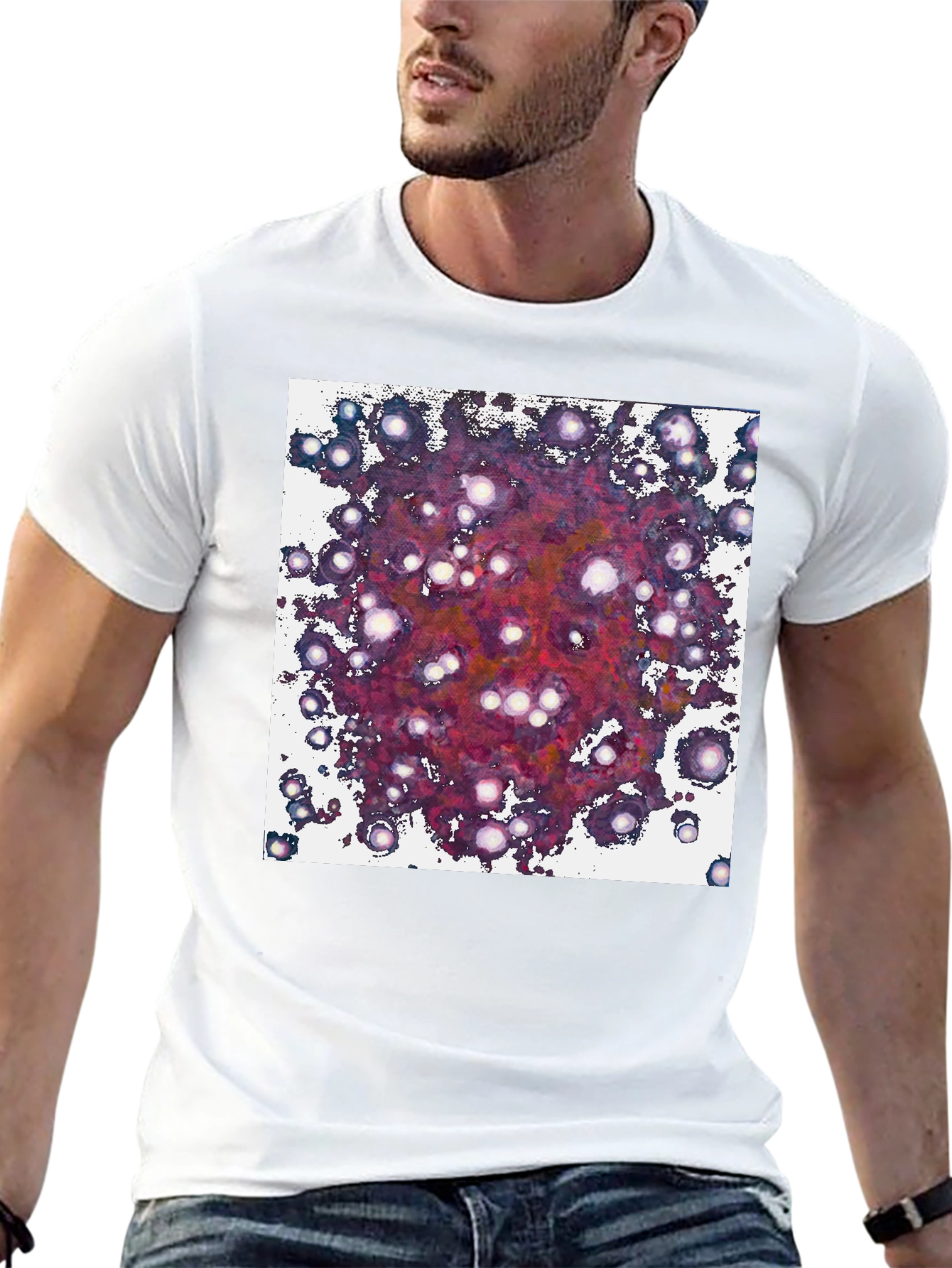 Black Galaxy Dream T-Shirt - Abstract Space Design view 13