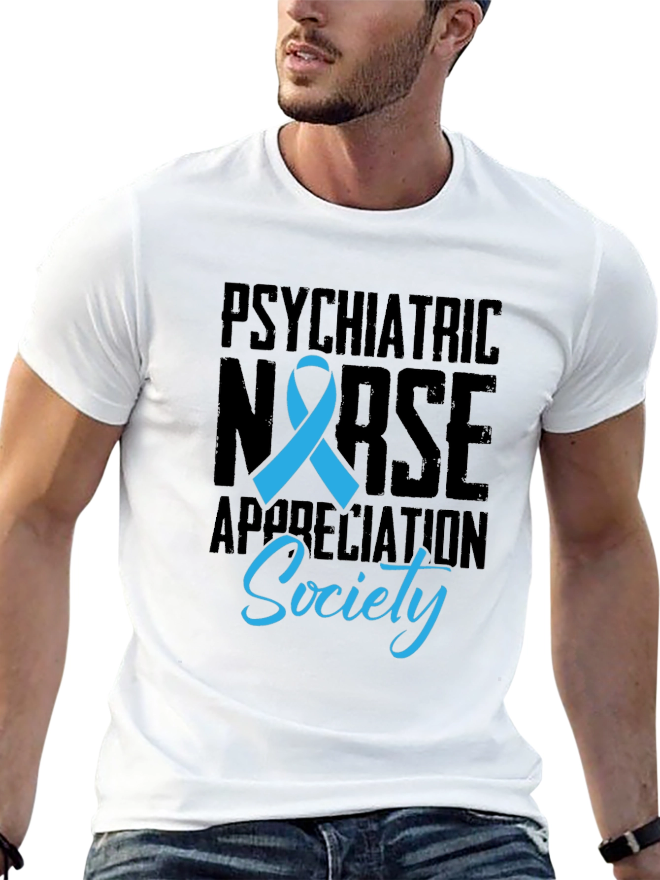 Black Psychiatric Nurse Appreciation Society T-Shirt view 13