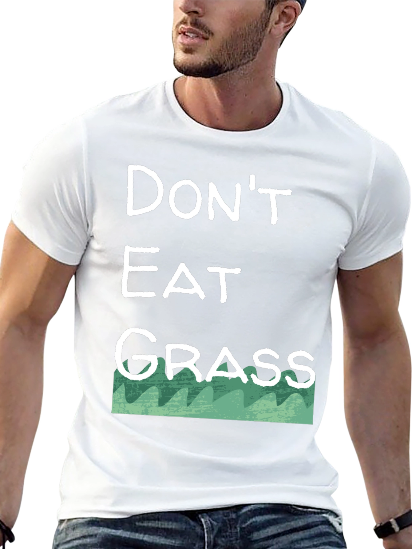 Black Don't Eat Grass T-Shirt - Funny Novelty Tee view 13