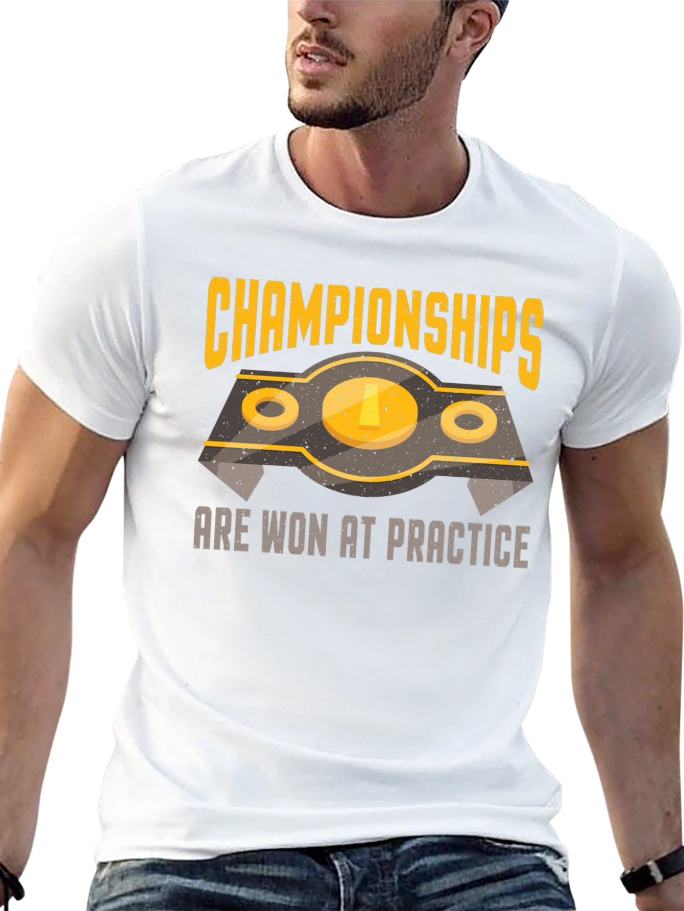 Black Championships Won At Practice Graphic Tee view 13
