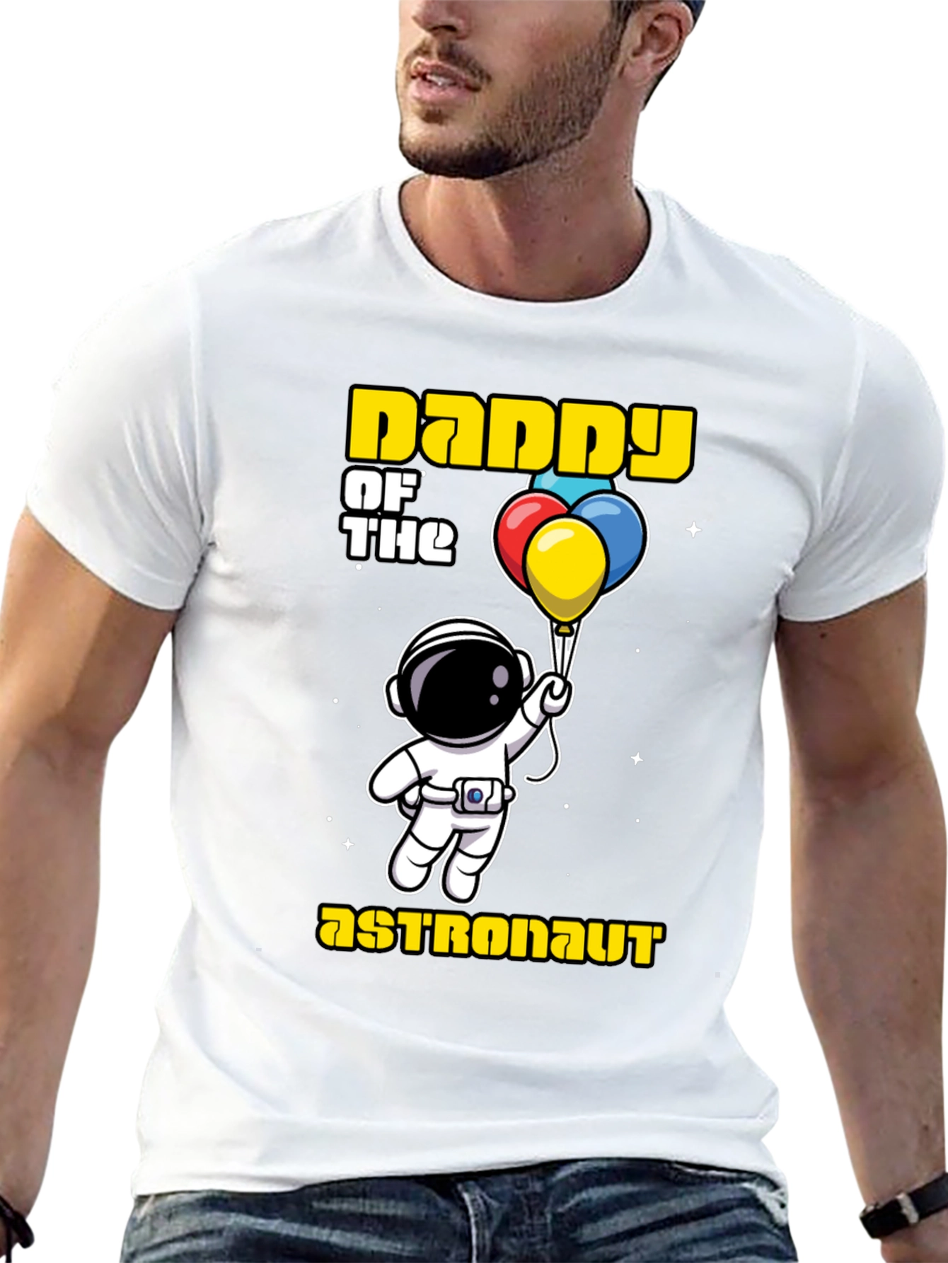Black Daddy of the Astronaut T-Shirt view 13