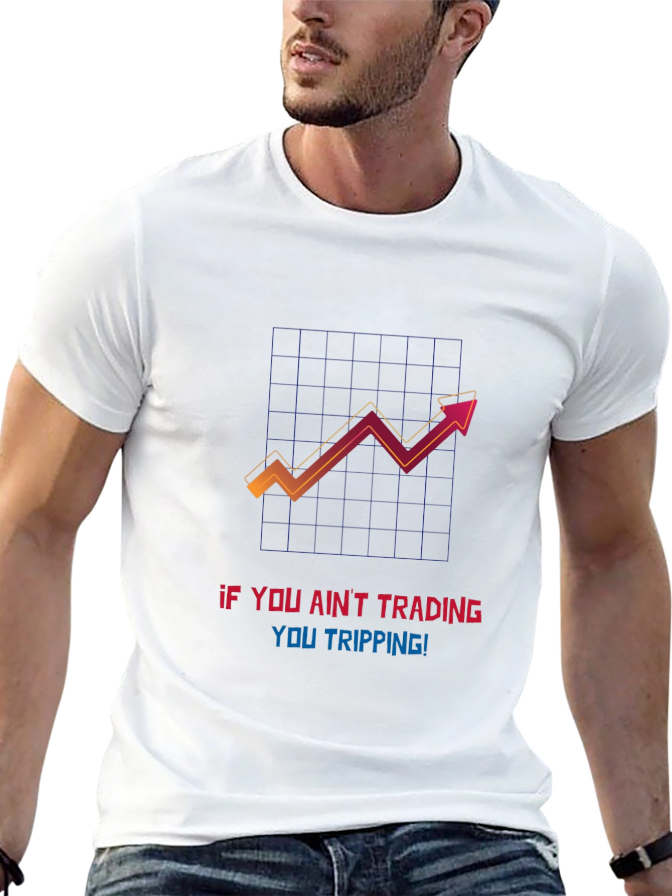 Black Trading T-Shirt - If You Ain't Trading, You Tripping! view 13