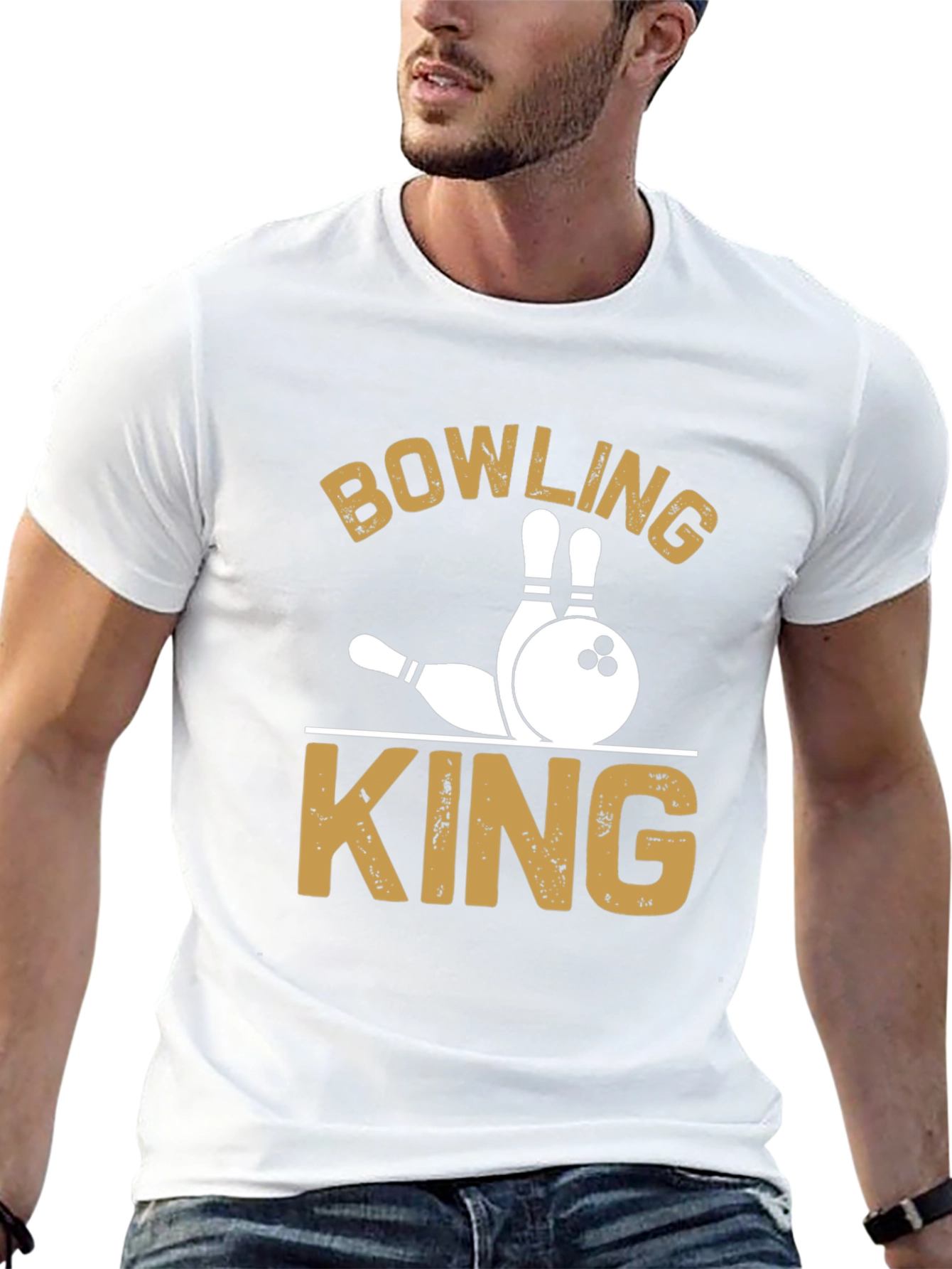 Black Bowling King Graphic Tee - Strike in Style! view 13