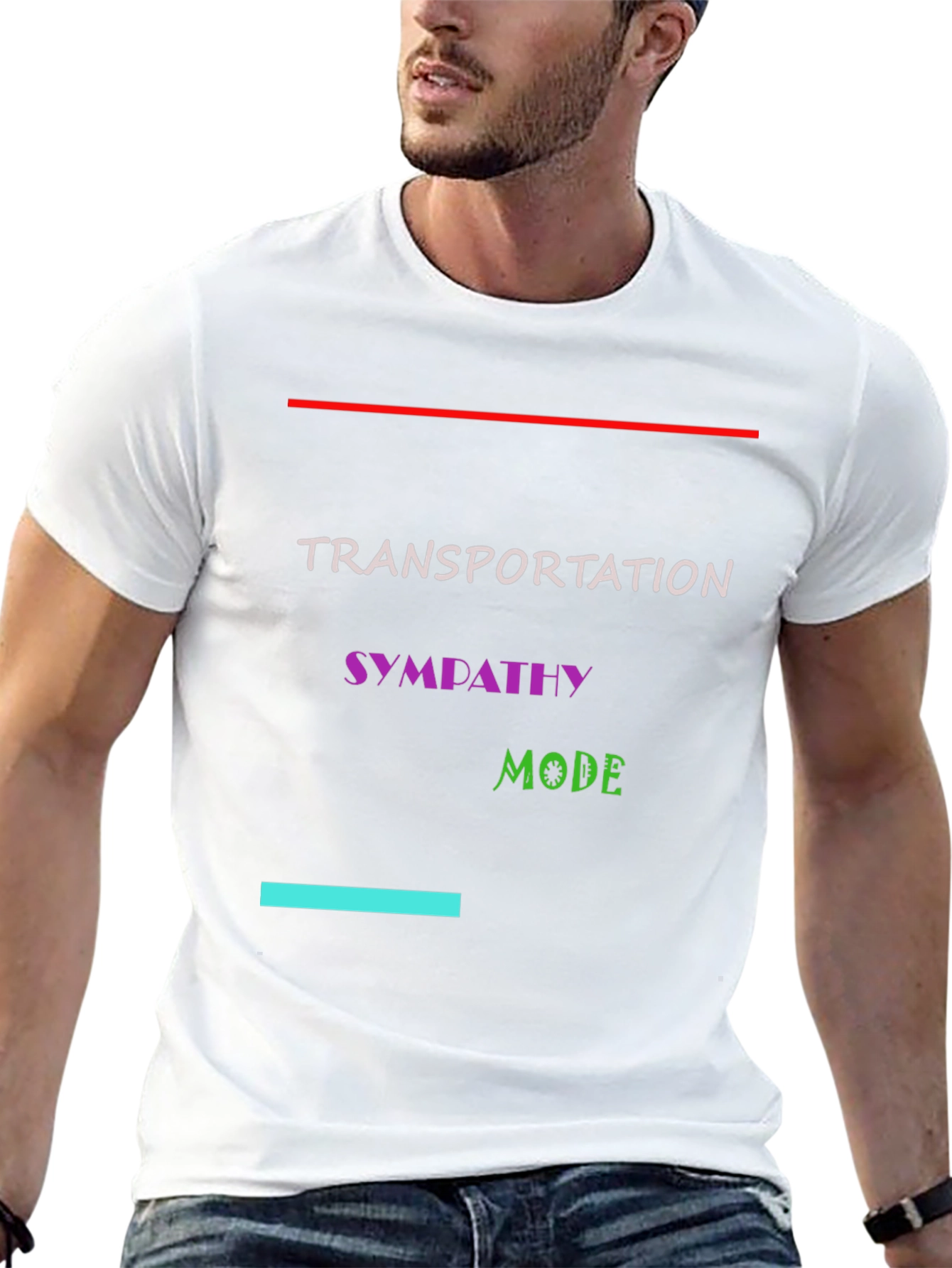Black Transportation Sympathy Mode Black T-Shirt view 13