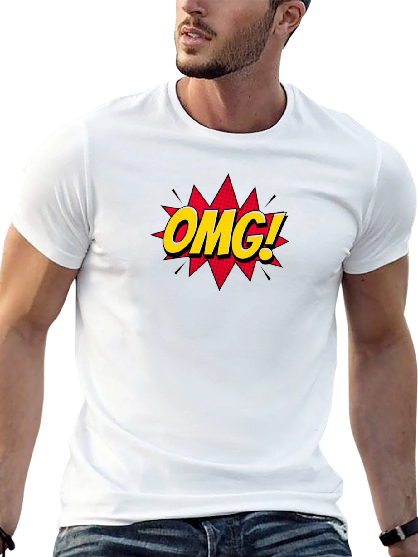 OMG! Graphic Tee - Stylish Black Cotton T-Shirt - 13