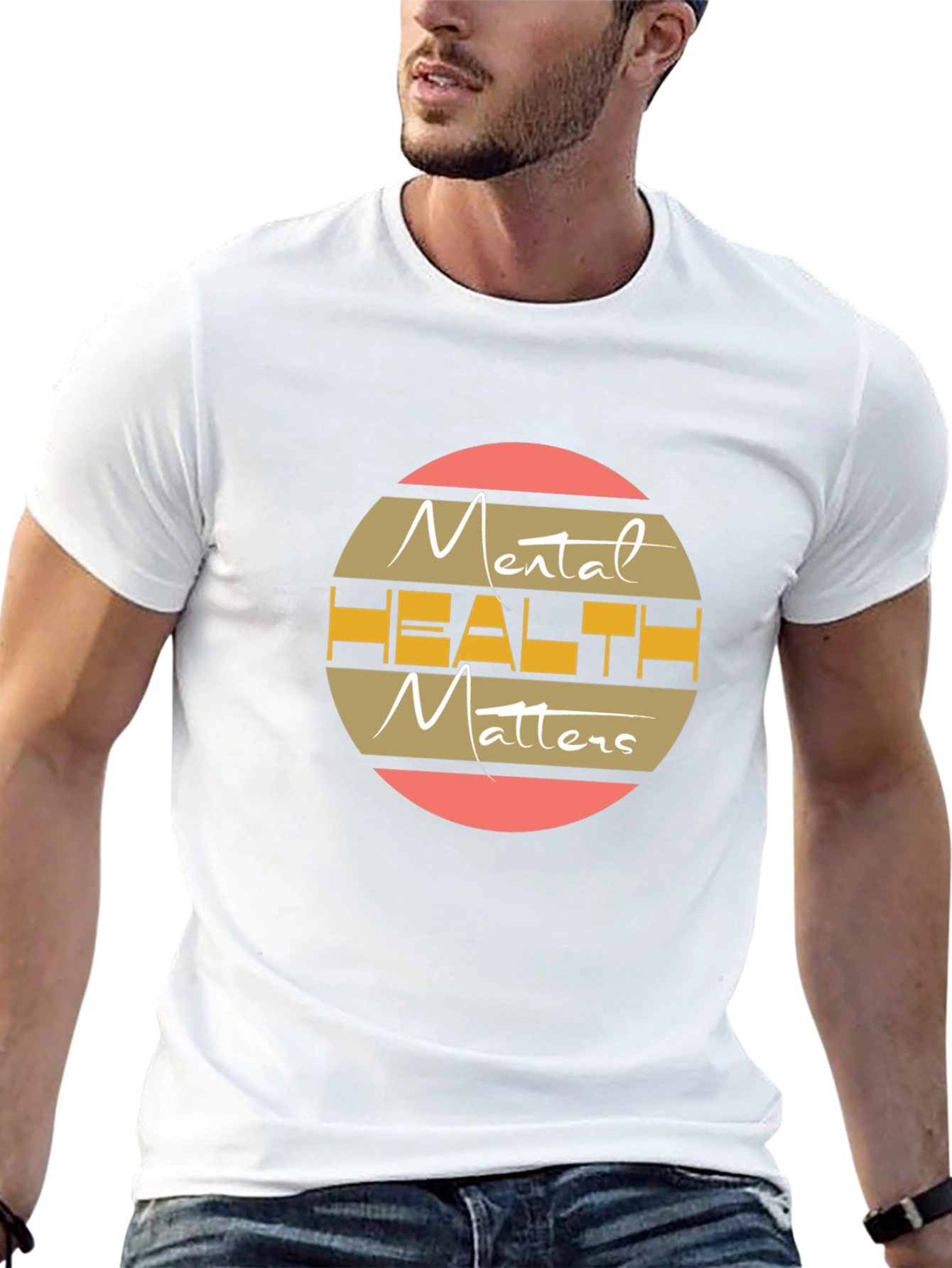 Black Mental Health Matters Graphic Tee - Black view 13