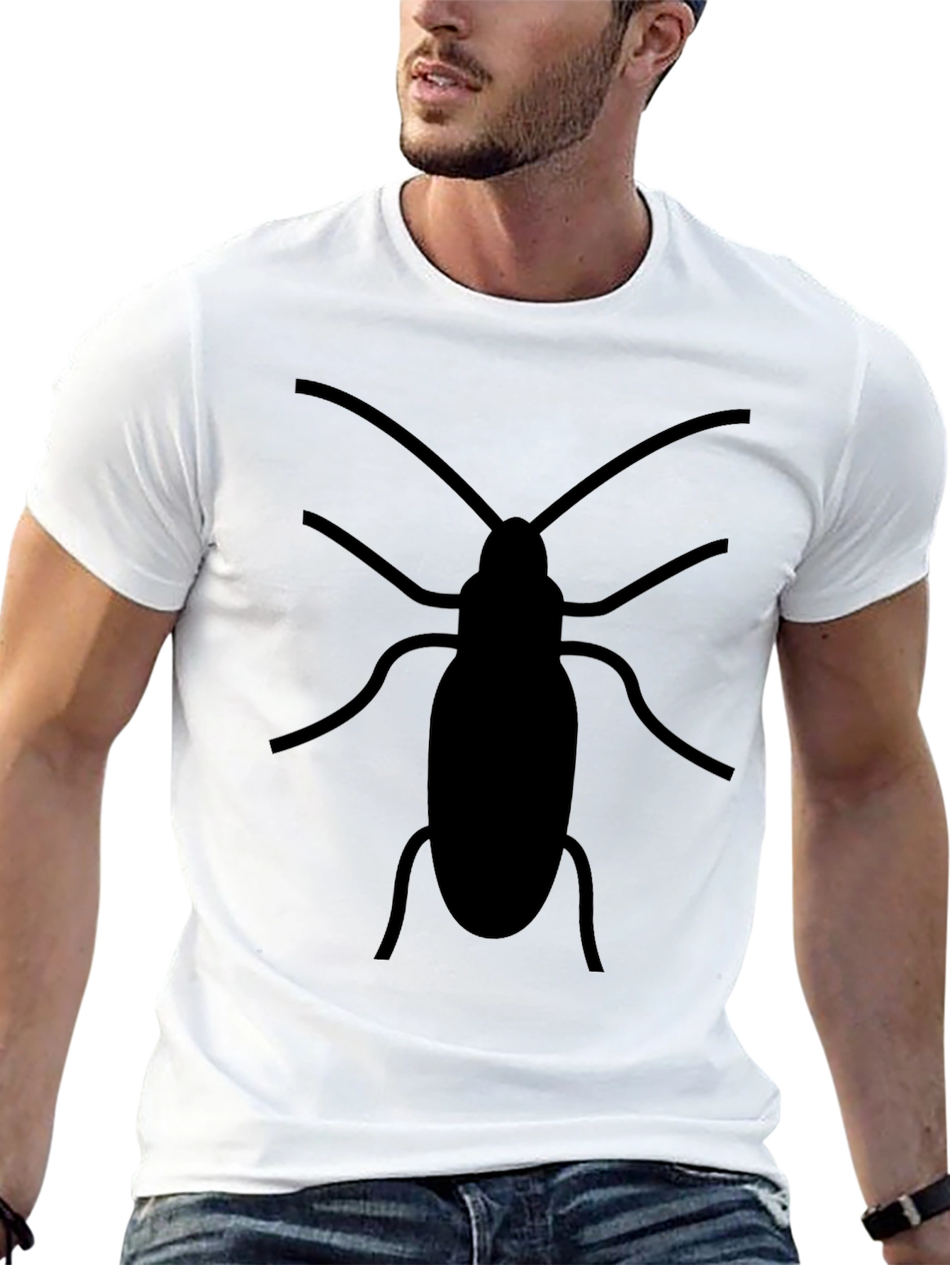 Black Black Cockroach Graphic Tee - Unisex view 13
