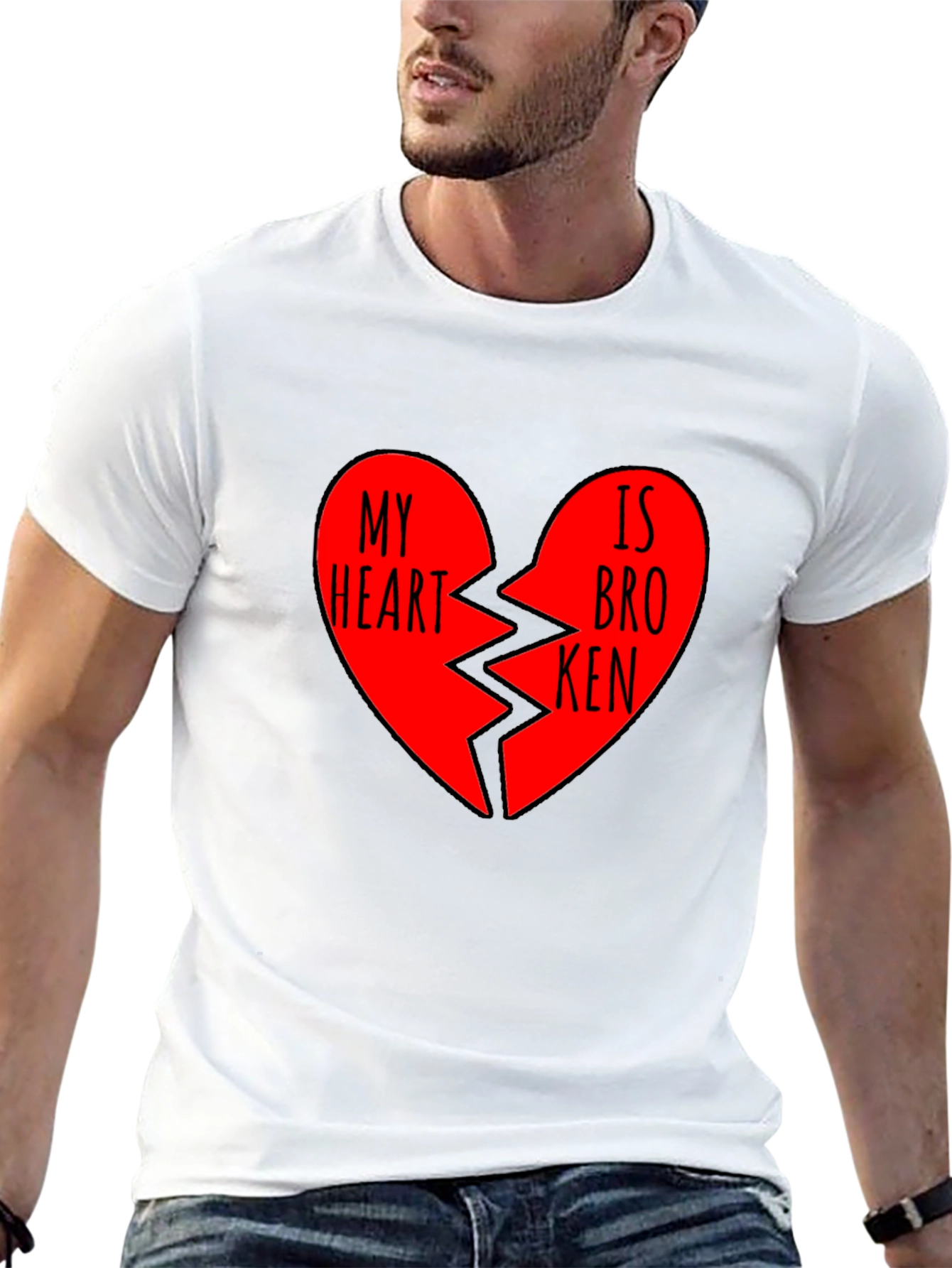 Black My Heart is Broken Graphic T-Shirt view 13