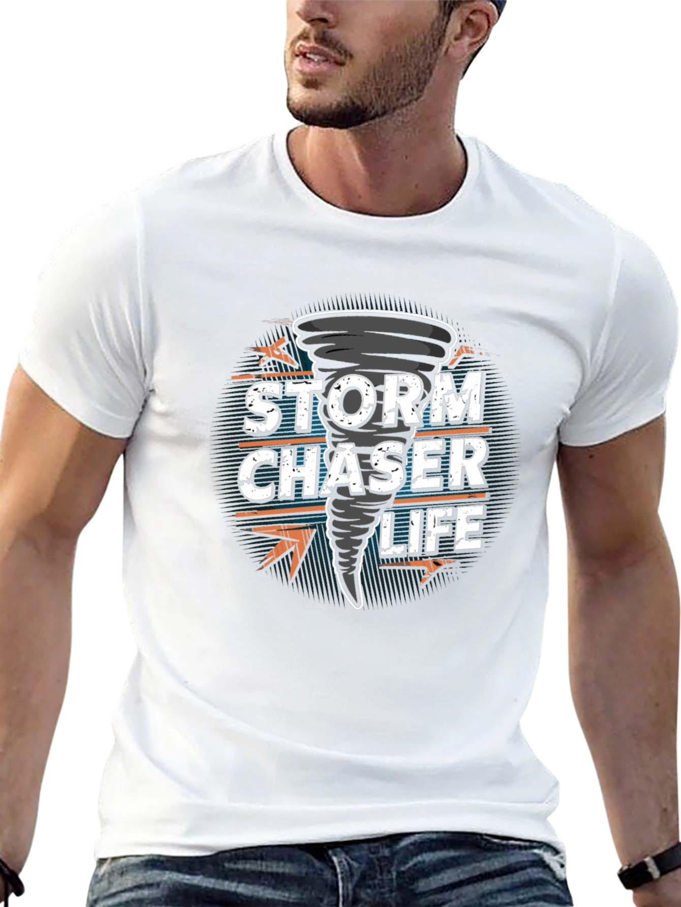 Black Storm Chaser Life Graphic Tee - Black view 13