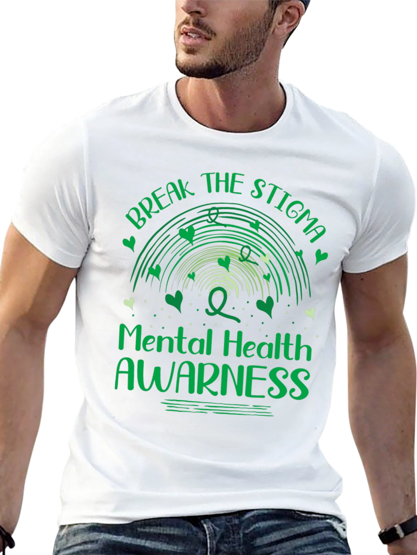 Black Mental Health Awareness T-Shirt - Break the Stigma view 13