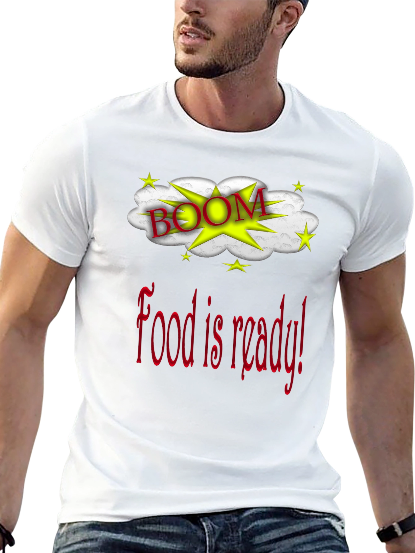 Black Food Is Ready Boom Graphic T-Shirt view 13