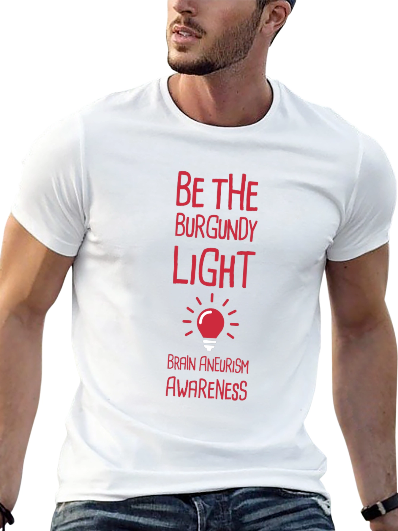 Black Brain Aneurysm Awareness T-Shirt view 13