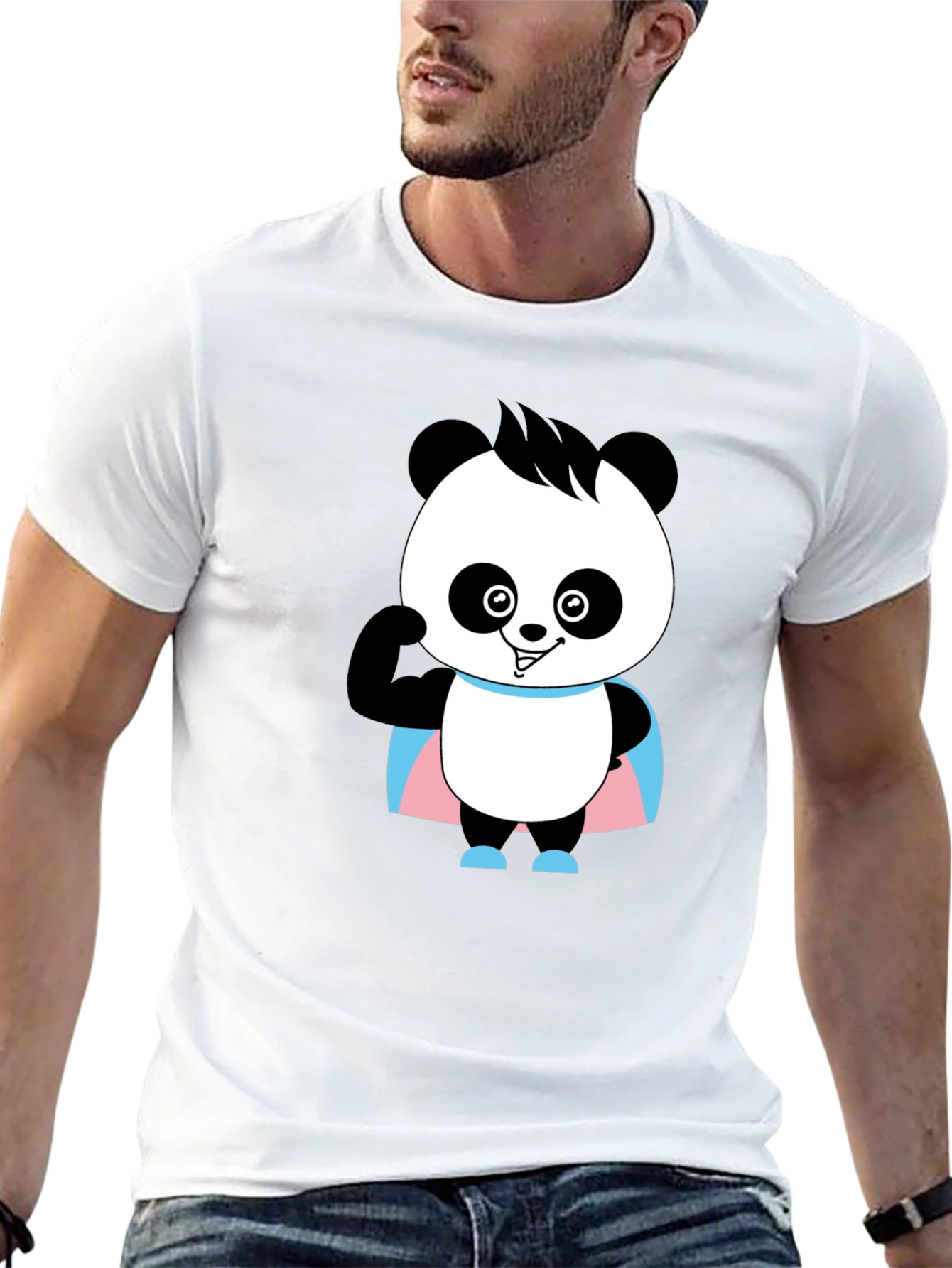 Black Panda Trans Pride T-Shirt - Super Cute! view 13