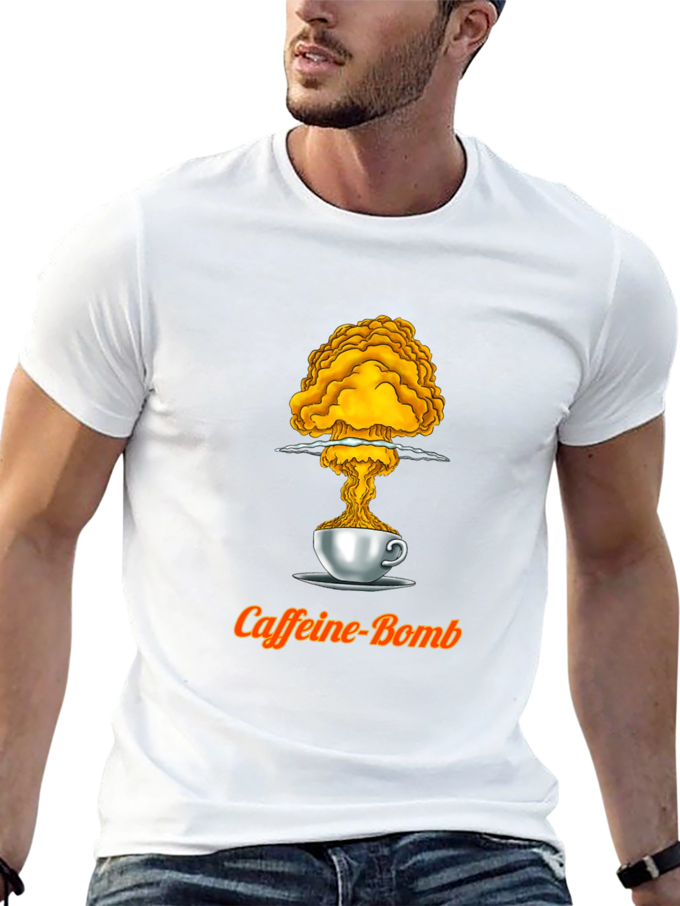 Black Caffeine Bomb T-Shirt - Explosive Energy view 13