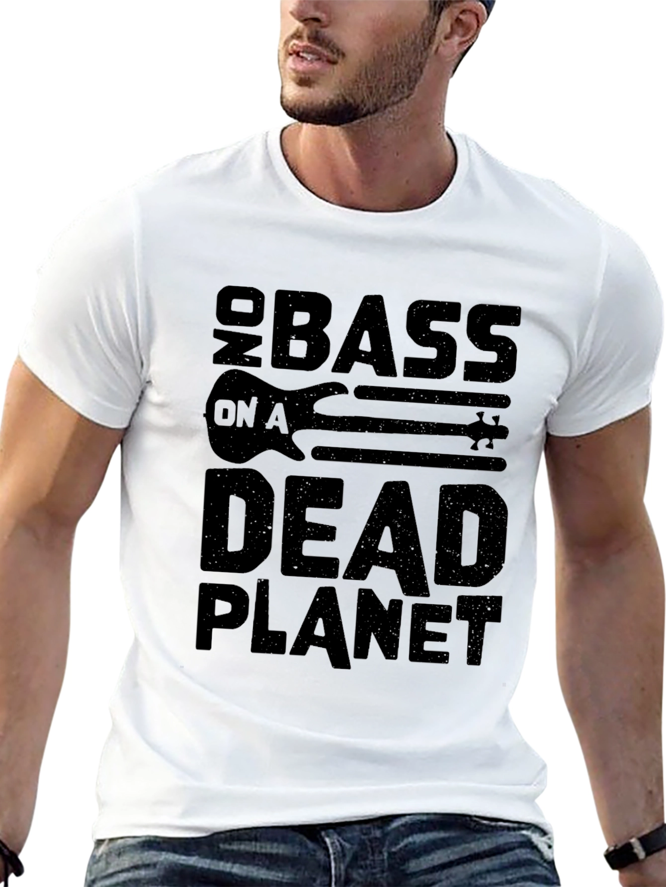 Black Bass on a Dead Planet Graphic T-Shirt view 13