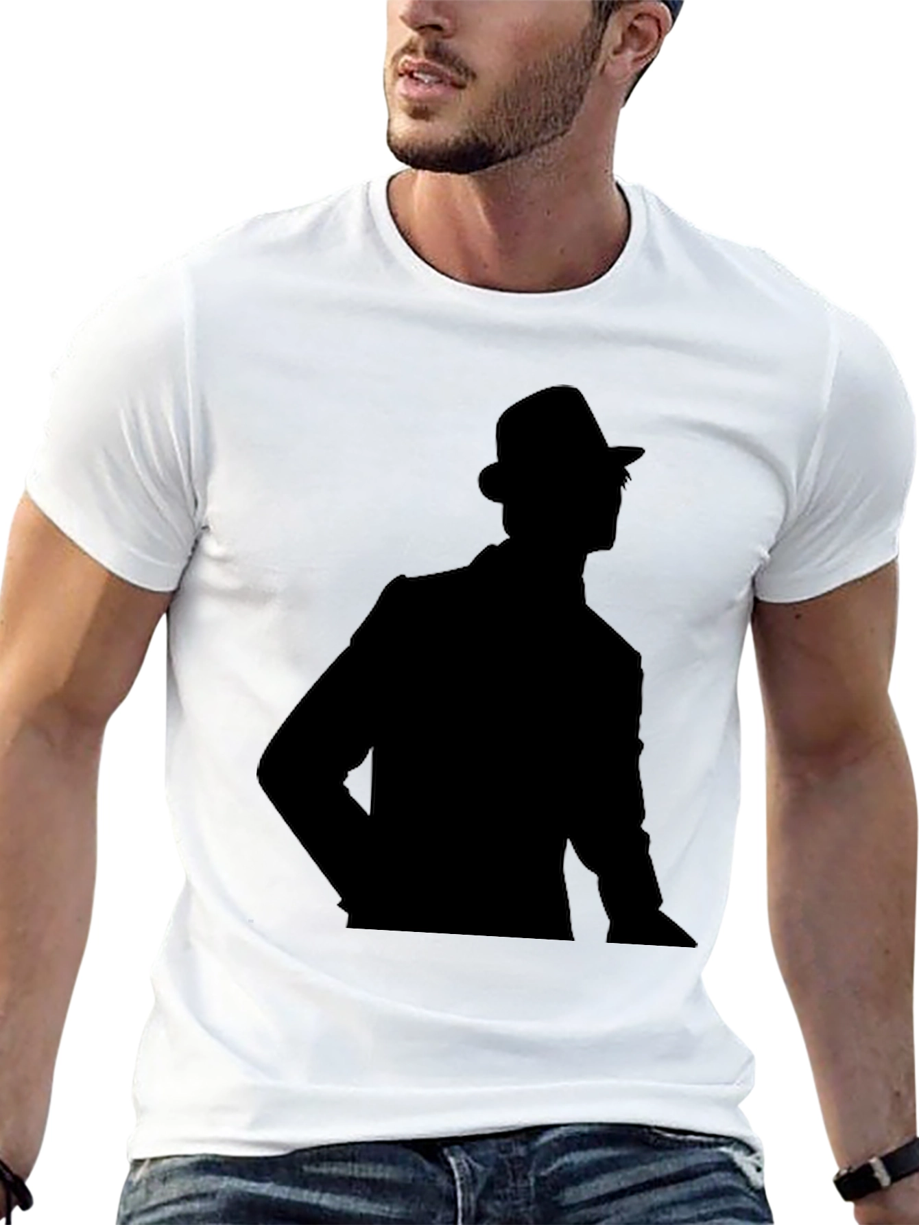 Shadow Man Black T-Shirt - 13