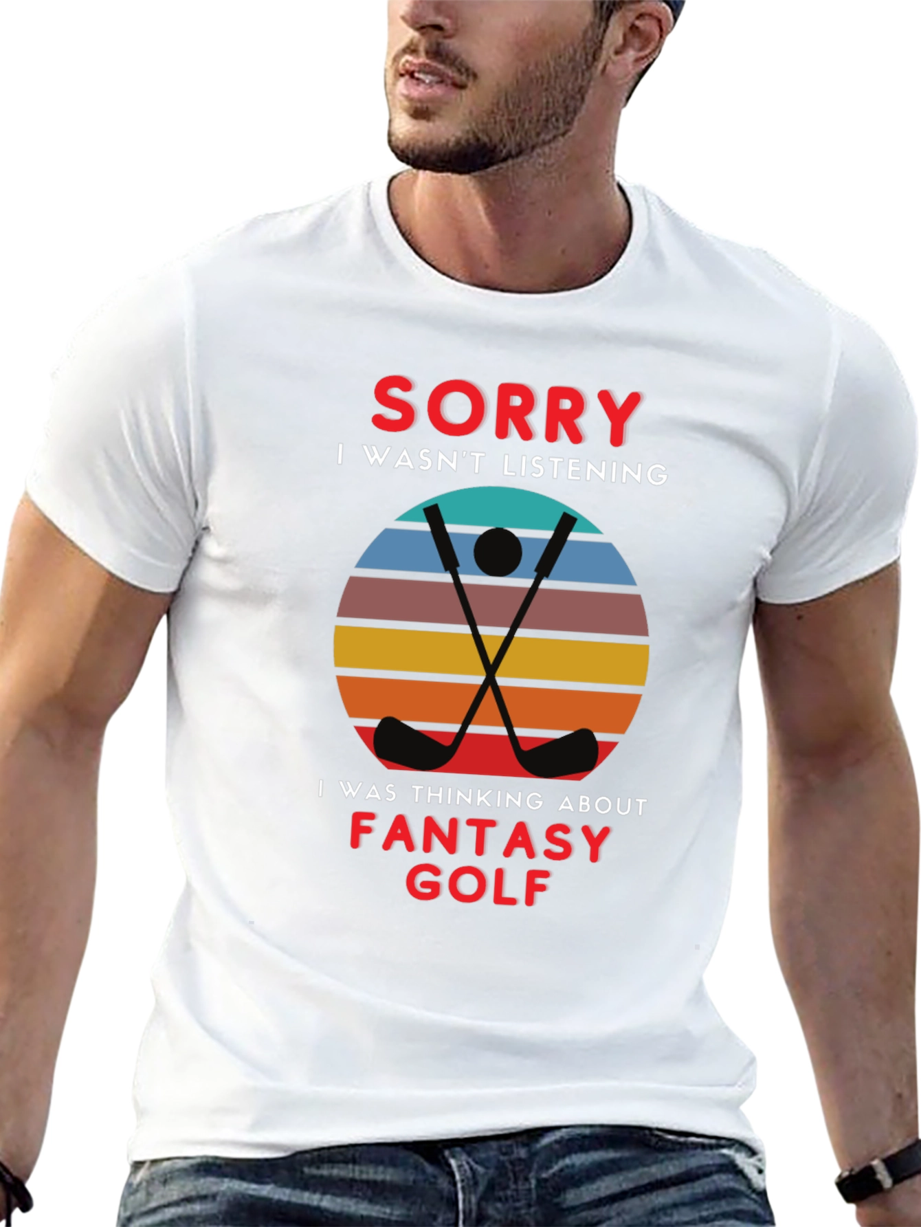 Black Fantasy Golf Graphic Tee - Sorry Wasn't Listening view 13