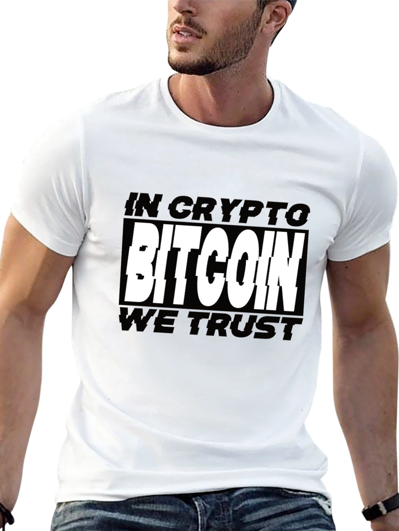 Black Bitcoin Crypto Graphic Tee view 13