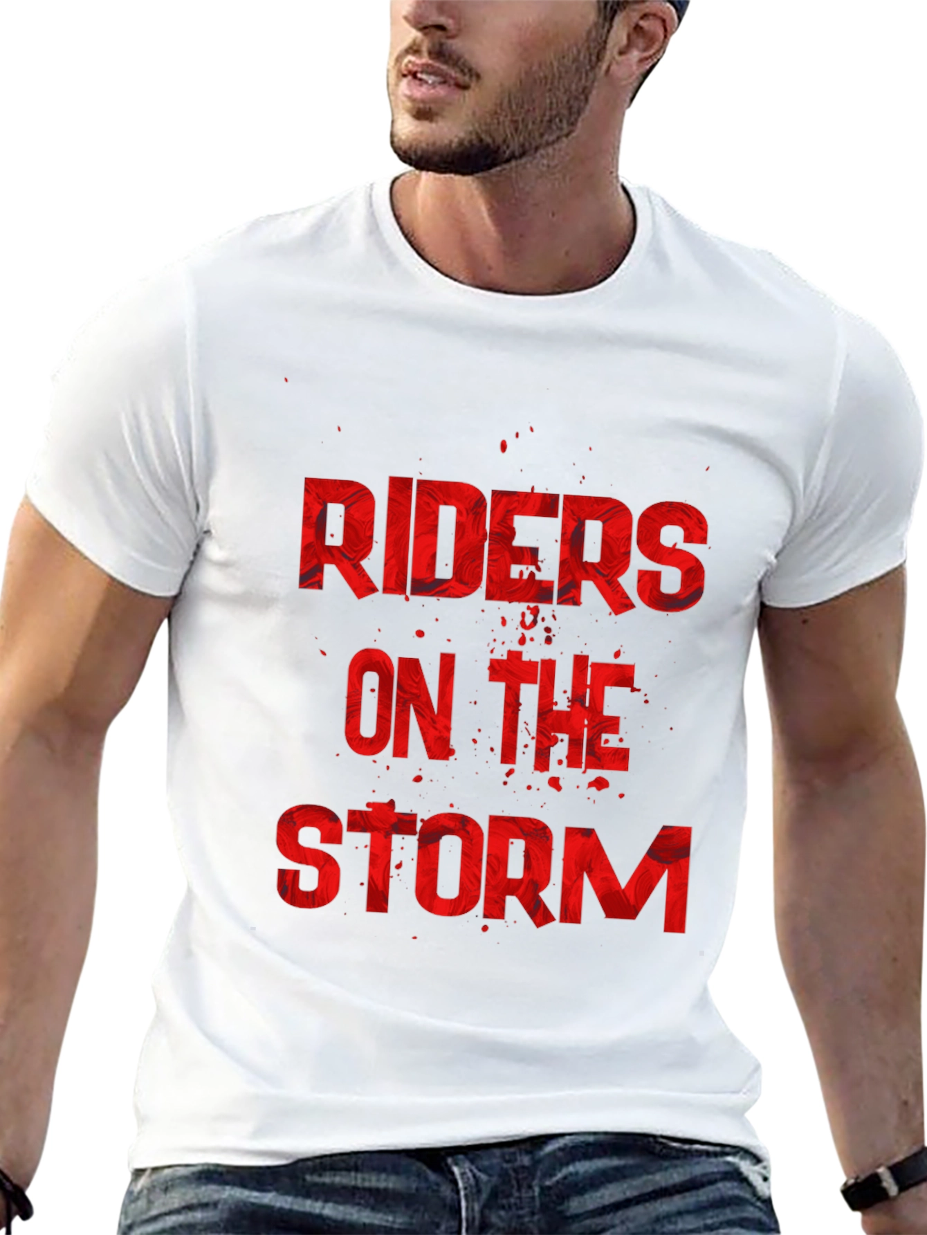 Black Riders on the Storm Graphic T-Shirt - Black view 13
