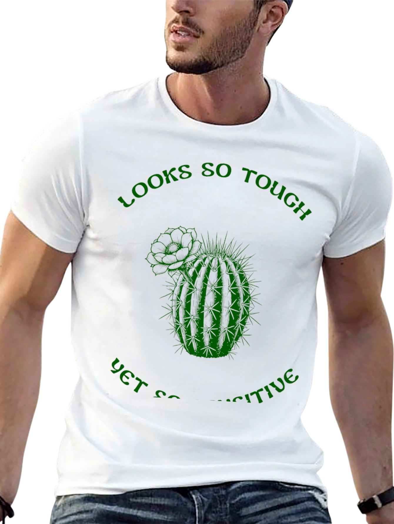 Black Looks So Tough Cactus T-Shirt view 13